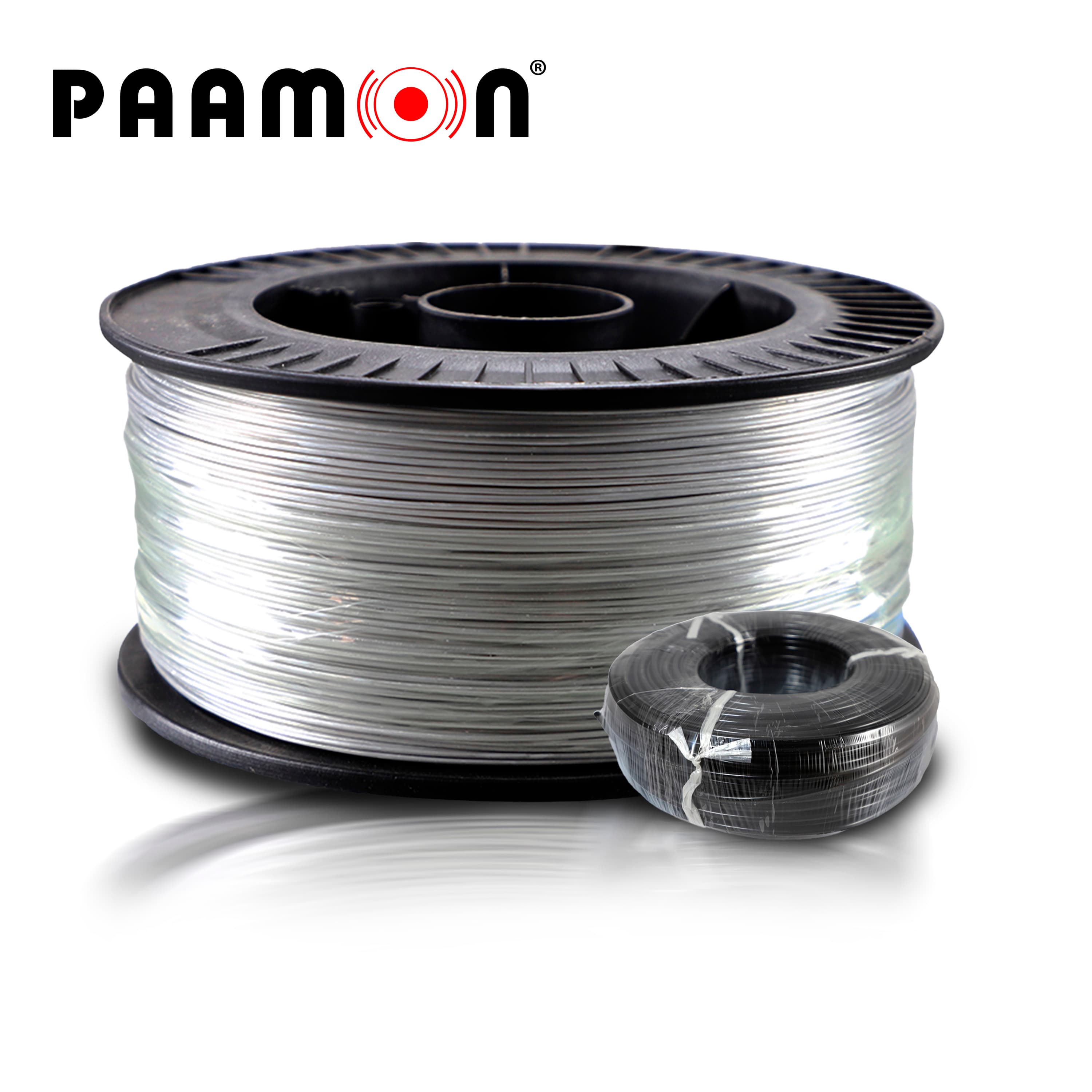 KIT CABLE PAAMON / BOBINA DE ALAMBRE DE ALUMINIO PAM-CAC600 CALIBRE 14 Y CABLE DOBLE AISLADO CAB AISLADO 100M - Miniatura 2