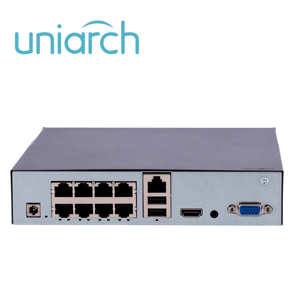 NVR UNIARCH 8 CANALES NVR-108S3-P8-ECO / PLUG&PLAY / 6 MP / 8 CH POE / MODO CORREDOR / CAPACIDAD 1 DISCO DURO DE 6 TB / SALIDA HDMI / SALIDA VGA SIMULTANEAS / 64 MBPS / ULTRA265 / USB 2.0 / ANALITICAS SIP / CLOUD - Miniatura 5