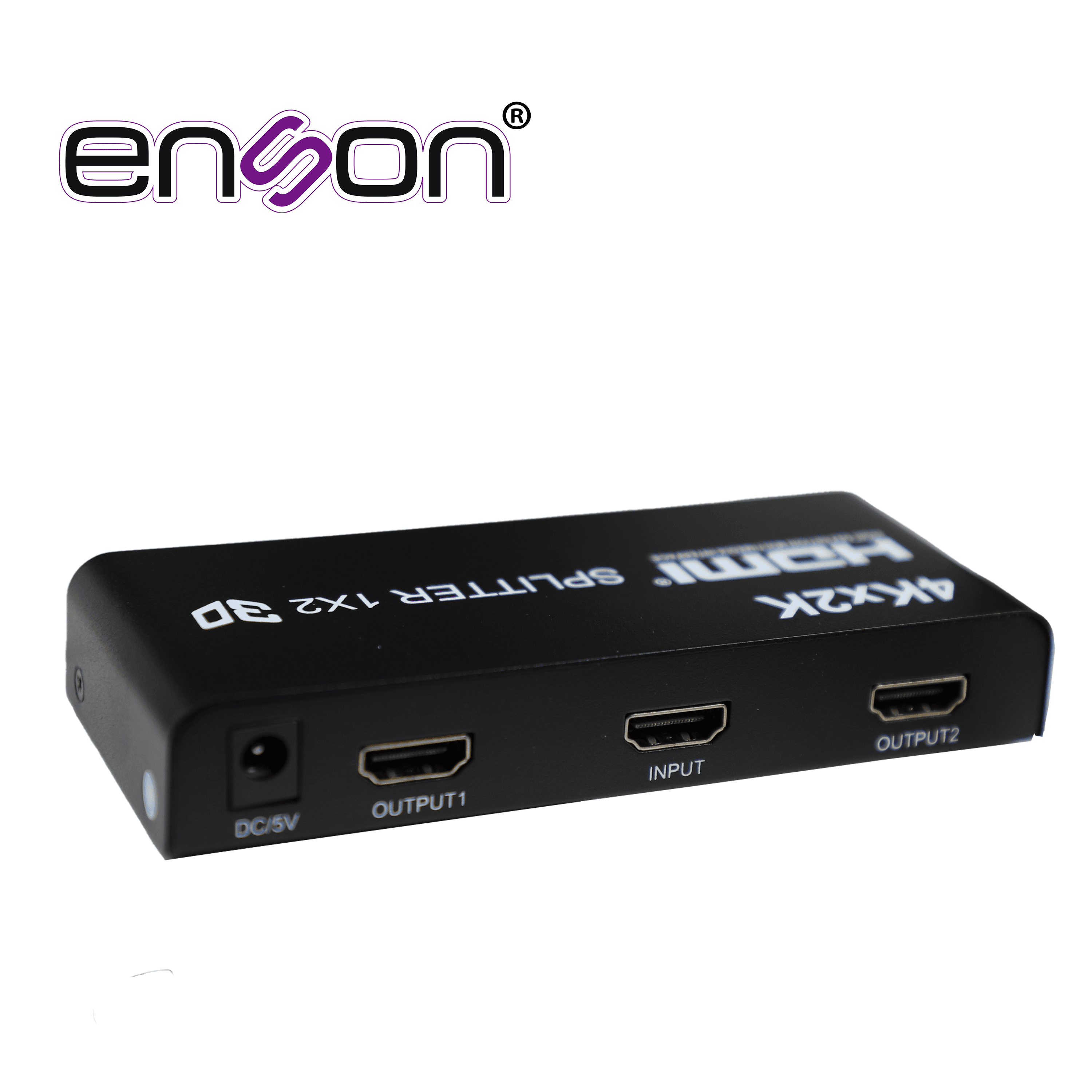 DISTRIBUIDOR HDMI ENSON ENS-HDMI12 CON UNA ENTRADA Y DOS SALIDAS HDMI PARA DISTRIBUIR EL VIDEO DE UN DISPOSITIVO (LAPTOP, GRABADOR DE VIDEO, CONSOLAS DE VIDEOJUEGO, ETC) A DOS PANTALLAS DISTINTAS AL MISMO TIEMPO, INCLUYE FUENTE DE ALIMENTACION DE 5V - Miniatura 3