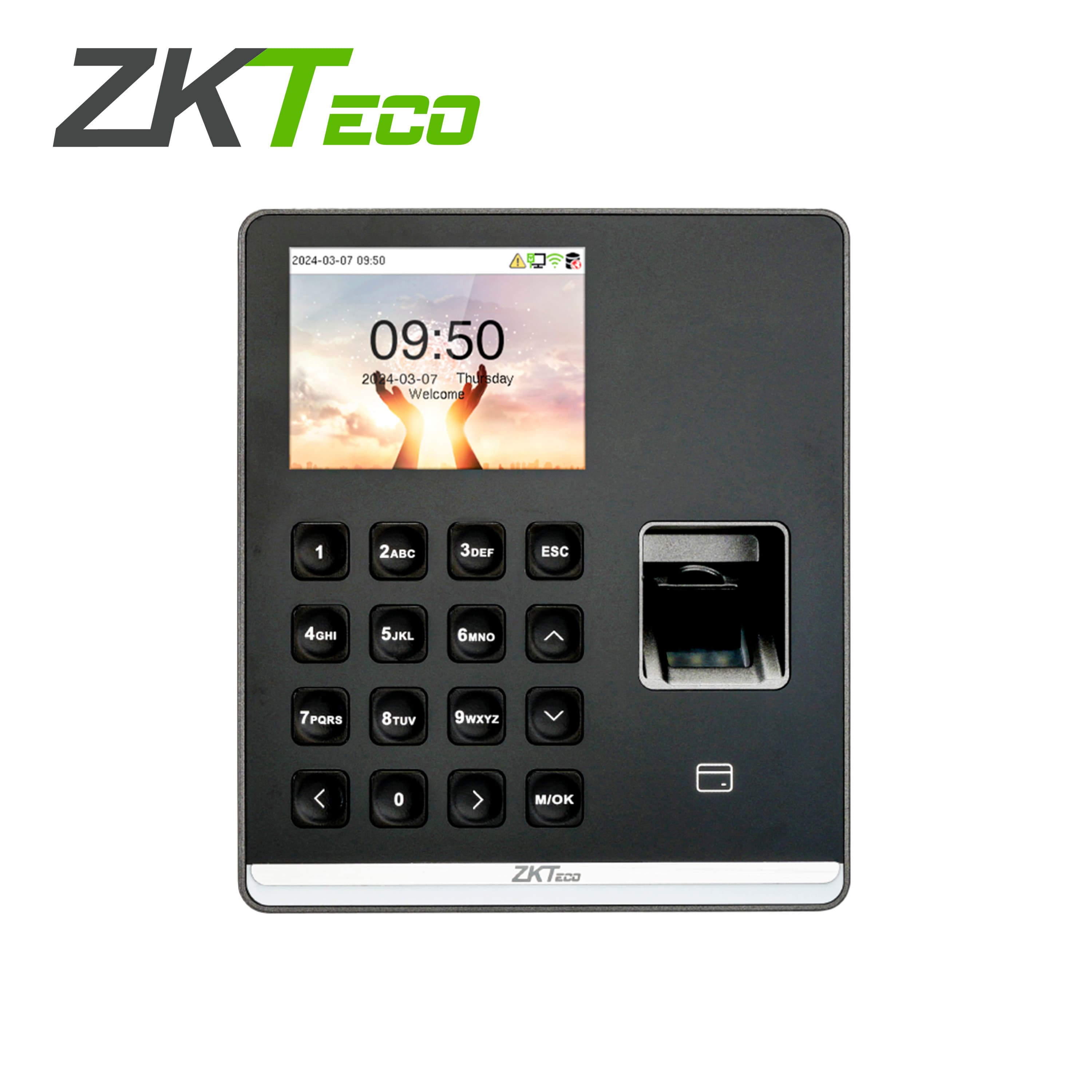 M1 CONTROL DE ASISTENCIA BIOMETRICA ZKTECO M1 / 500 HUELLAS / 500 TARJETAS DE 125 KHZ / 500 USUARIOS /TECLADO ALFANUMERICO / WIFI 2.4 GHZ / ADMS / PUERTO USB /  COMPATIBLE CON SOFTWARE BIO TIME CLOUD 2.0 / COMPATIBLE CON SOFTWARE ZLINK - Miniatura 4