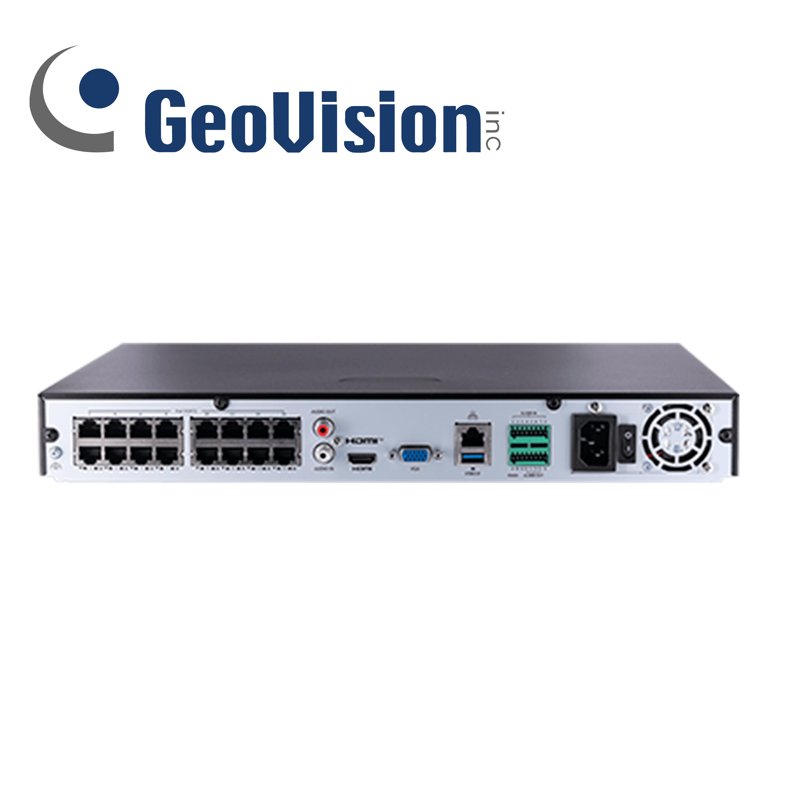 NVR GEOVISION GV-TNVR1620-P 16 CANALES IP / 16 PUERTOS POE / SOPORTA HASTA 8 MEGAPIXELES / SOPORTA 2 DISCO DURO DE 10 TB / ONVIF / COMPATIBLE CON PLATAFORMAS GEOVISION / RECONOCIMIENTO FACIAL / CONTEO DE PERSONAS / SMART INTRUSION DETECTION / ACUSEAR - Miniatura 3