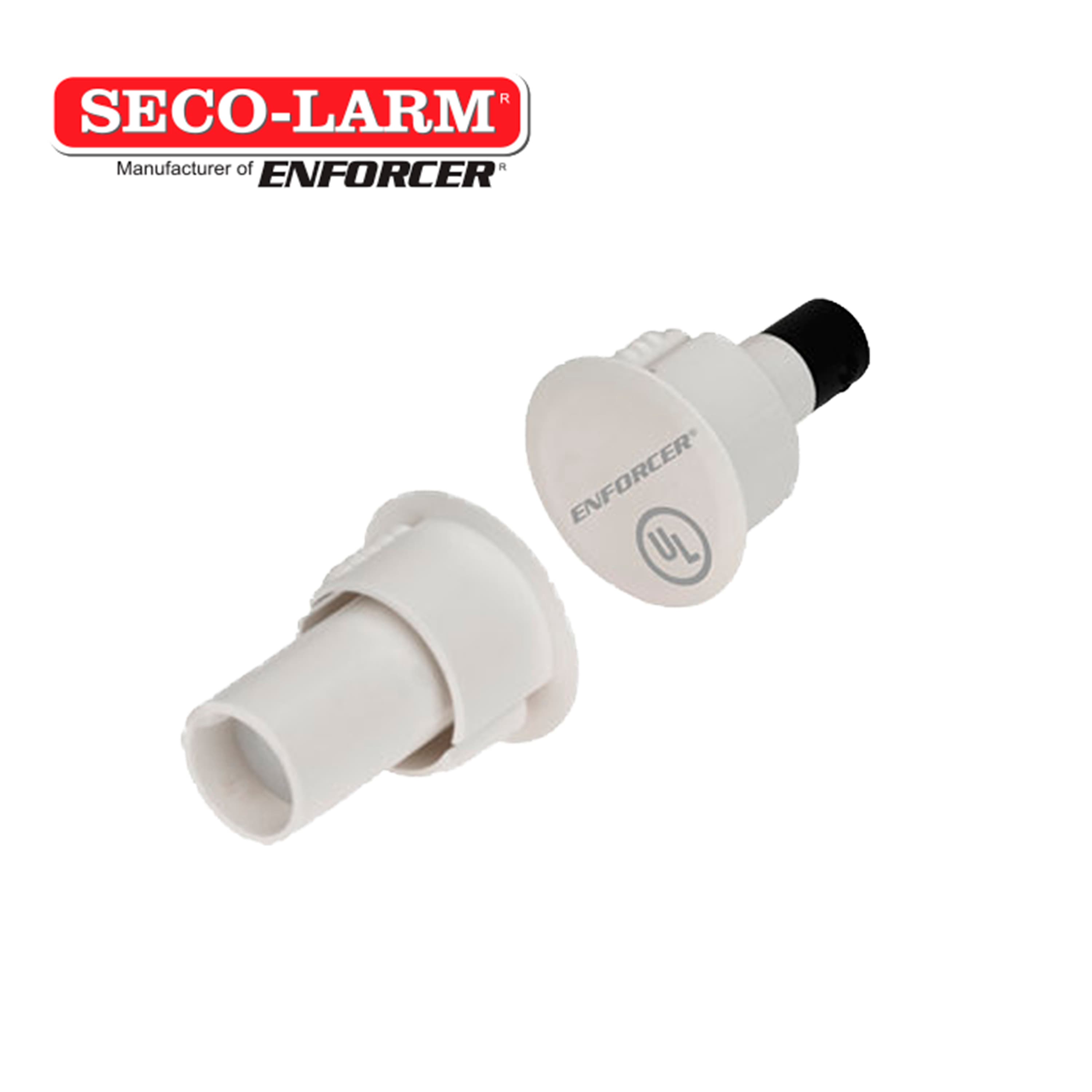 CONTACTO MAGNETICO DE MONTAJE EMPOTRADO SECO-LARM SM-4104-TQ/W BLANCO / SEPARACION DE 1 PULGADA 25 MM / TERMINALES DE CONEXION RAPIDA PARA PUERTAS DE ACERO DE 3/4 DE PULGADA / NORMALMENTE CERRADO / CERTIFICACION UL - Miniatura 2
