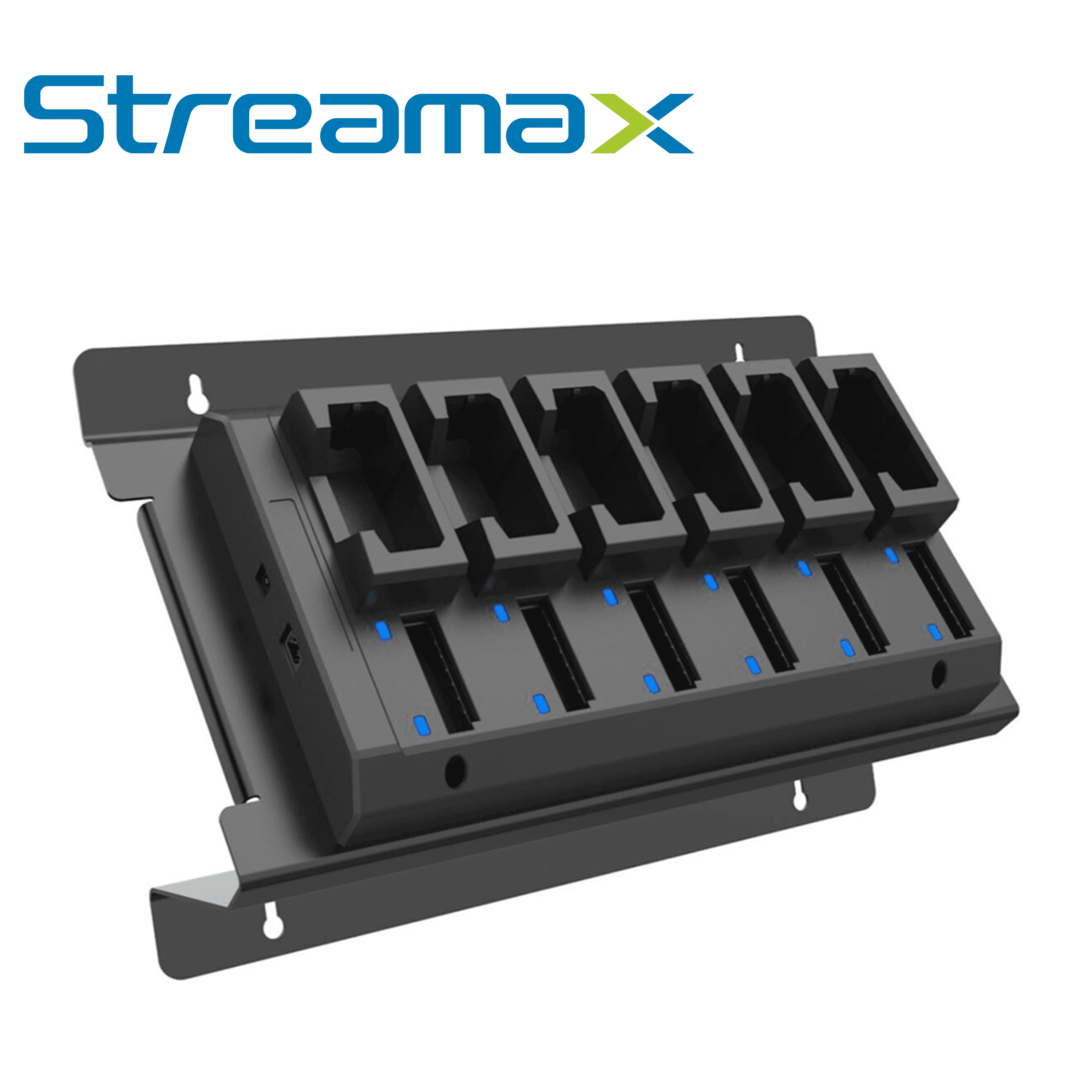 MULTI ESTACION DE CARGA DOBLE PARA BODYCAM STREAMAX MULTI-STATION / ESTACION PARA 6 BODYCAMS + 6 BATERIAS / 24 VCD / PUERTO ETHERNET / COMPATIBLE CON MBWC 2.0 - Miniatura 3