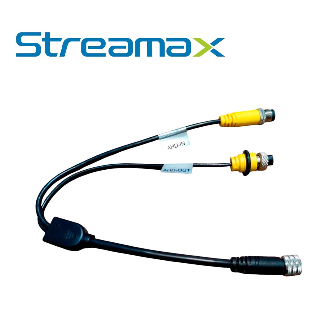 CABLE DE COMUNICACION STREAMAX MM12 / CONECTOR M12-4 / TRANSMISION DE VIDEO Y AUDIO DE CAMARA IP / PARA VISUALIZACION EN DISPLAY RETROVISOR - Miniatura 3