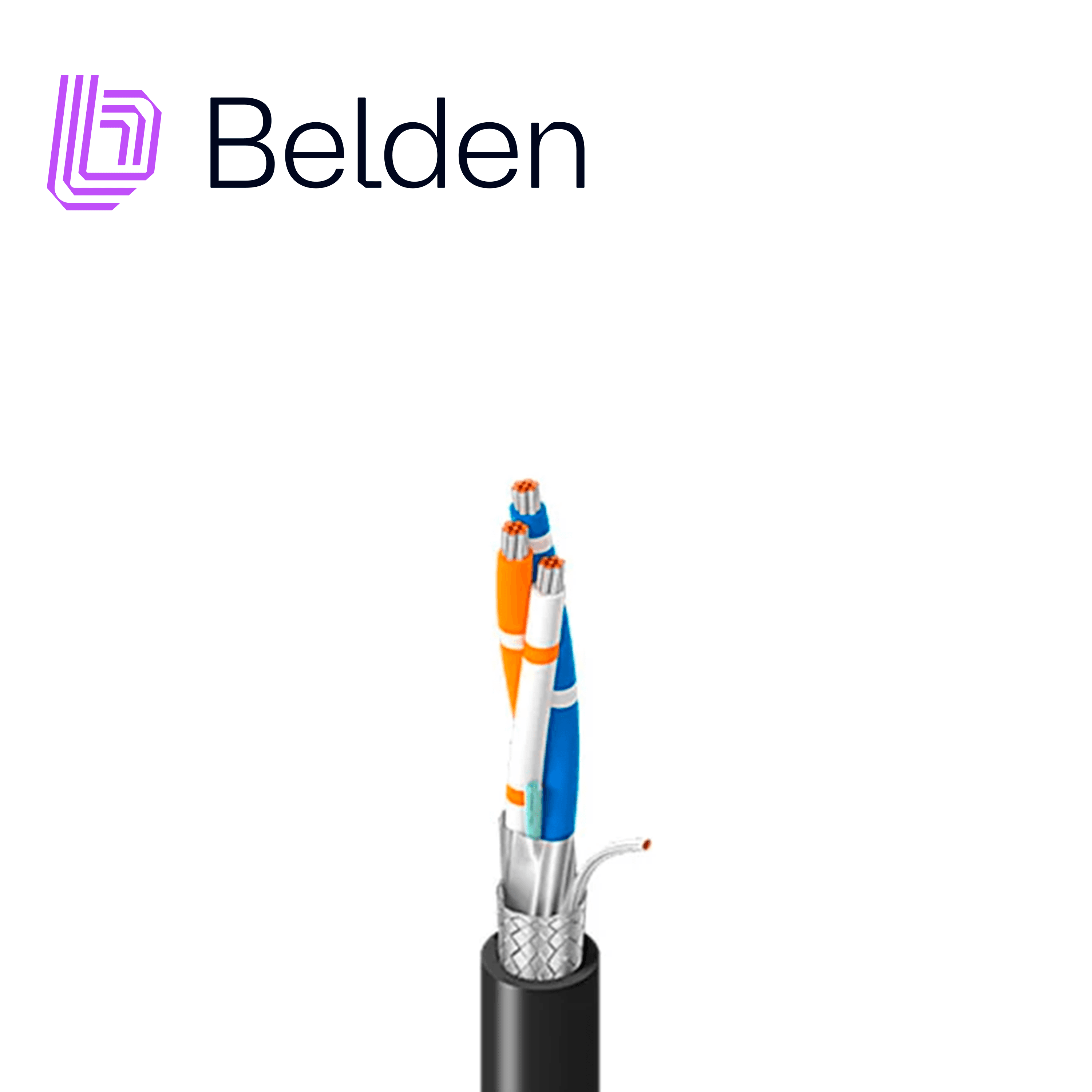 CABLE RS-485 PARA ENTORNOS HOSTILES BELDEN 3106A 0101000 / EXTERIOR / NEGRO / 1 PAR / 22 AWG / MULTIFILAR / FORRO PVC / CM - PLTC - SUN RES Y ACEITE / BOBINA / 1,000 PIES 305 METROS - Miniatura 2
