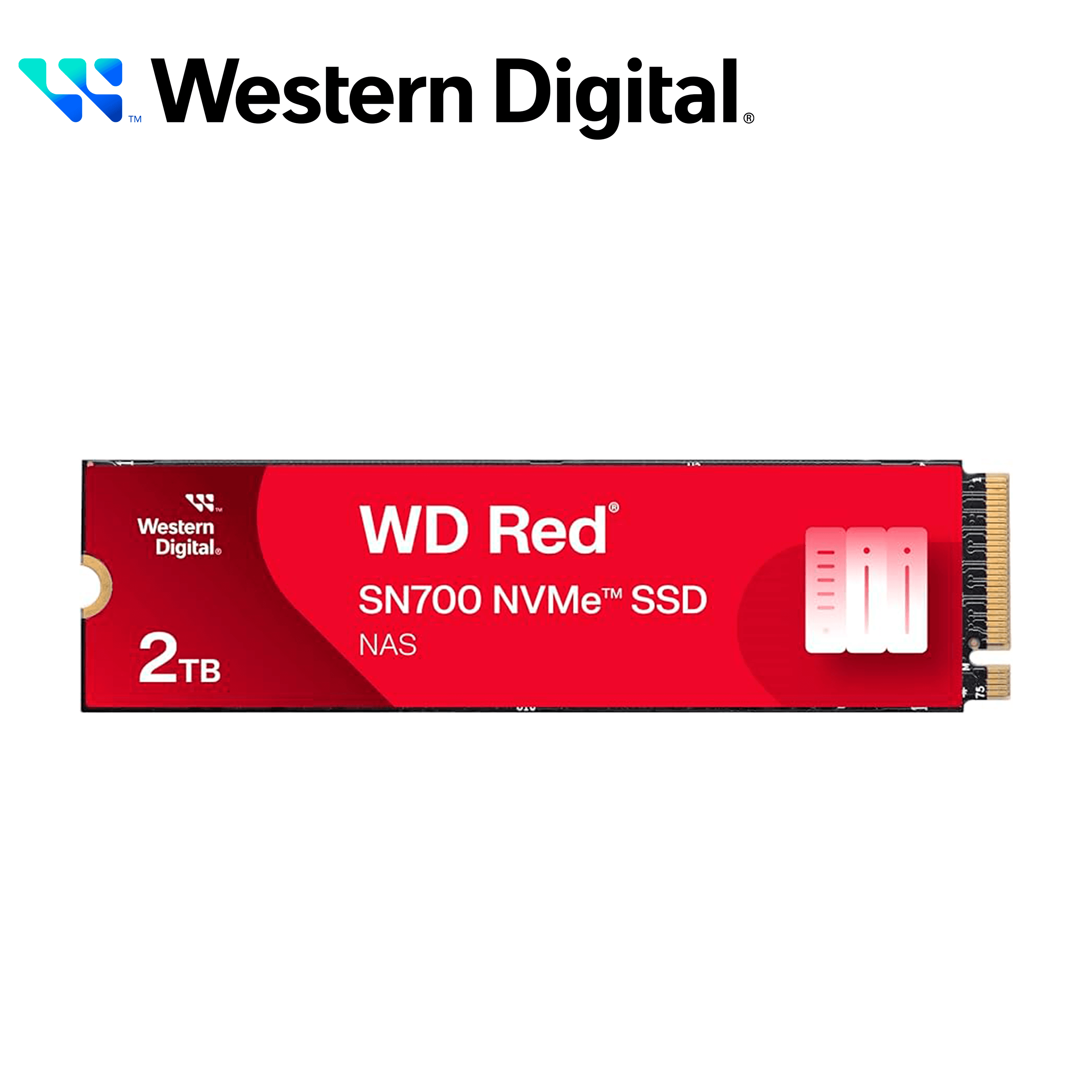 SSD WD RED WDS200T1R0C 2TB SN700 NVME M.2 PCI EXPRESS 3.0 ESCRITURA 2900 MBS LECTURA 3400MBS - Miniatura 2