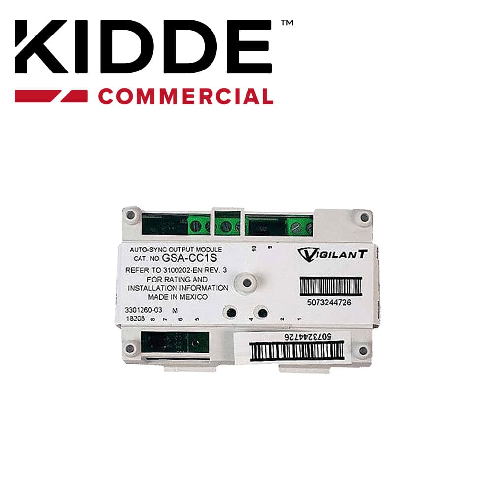 MODULO CONTROL PARA NACS GSA-CC1S KIDDE / INCLUYE GENERADOR DE TONO DE LLAMADA / PARA CONMUTAR UNA SOLA SEÑAL O CIRCUITO DE AUDIO / SINCRONIZACION ESTROBOSCOPICA - Miniatura 2