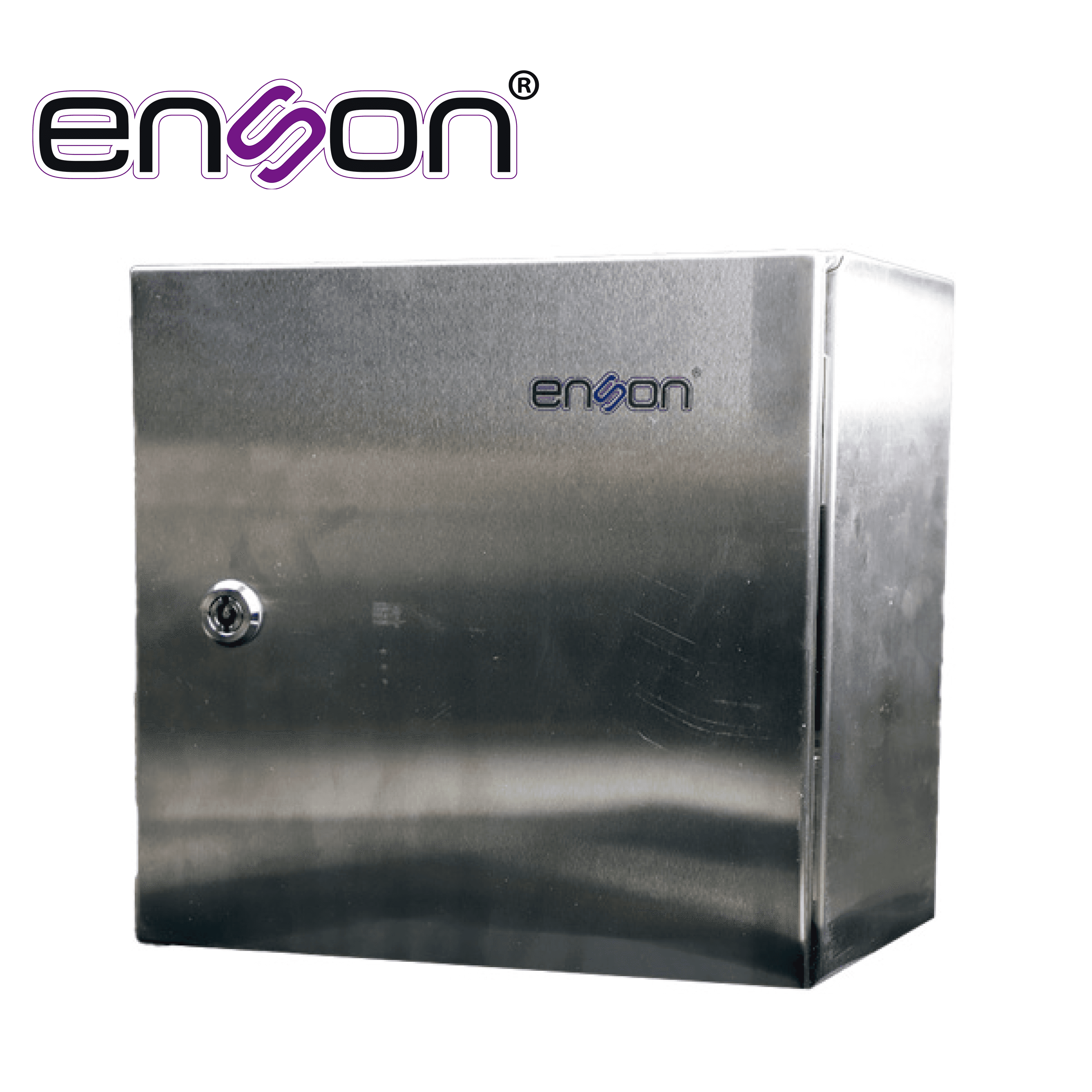 GABINETE DE ACERO INOXIDABLE ENSON ENS-INOX315 MONTAJE EN PARED / MEDIDAS 300MM ALTO × 300MM ANCHO × 150MM PROFUNDIDAD / CUERPO Y PUERTA DE 1.2 MM DE ESPESOR / PLACA DE MONTAJE GALVANIZADA DE 1.5 MM / GRADO DE RESISTENCIA MECANICA IK10 / BISAGRAS EN  - Miniatura 2