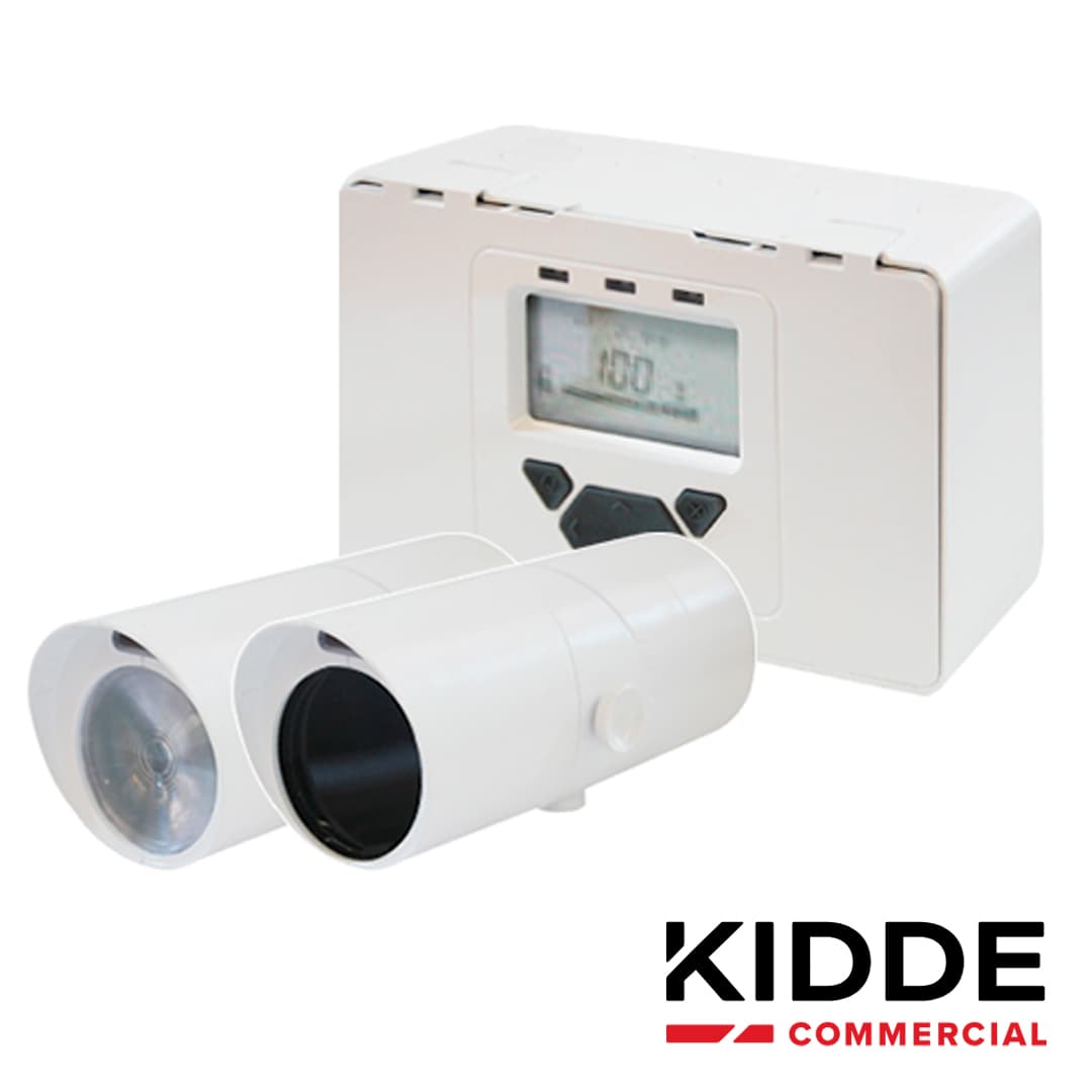 SISTEMA DE DETECCION DE HUMO FOTOBEAM CONVENCIONAL KIDDE KC3000-103 INCLUYE MONITOR, TRANSMISOR Y RECEPTOR COBERTURA DE HASTA 120X18 M. IDEAL PARA LUGARES MUY ALTOS O MUY AMPLIOS EN INTERIOR, CUENTA CON RELEVADORES DE SUPERVISION Y ALARMA, LO CUAL LO - Miniatura 7