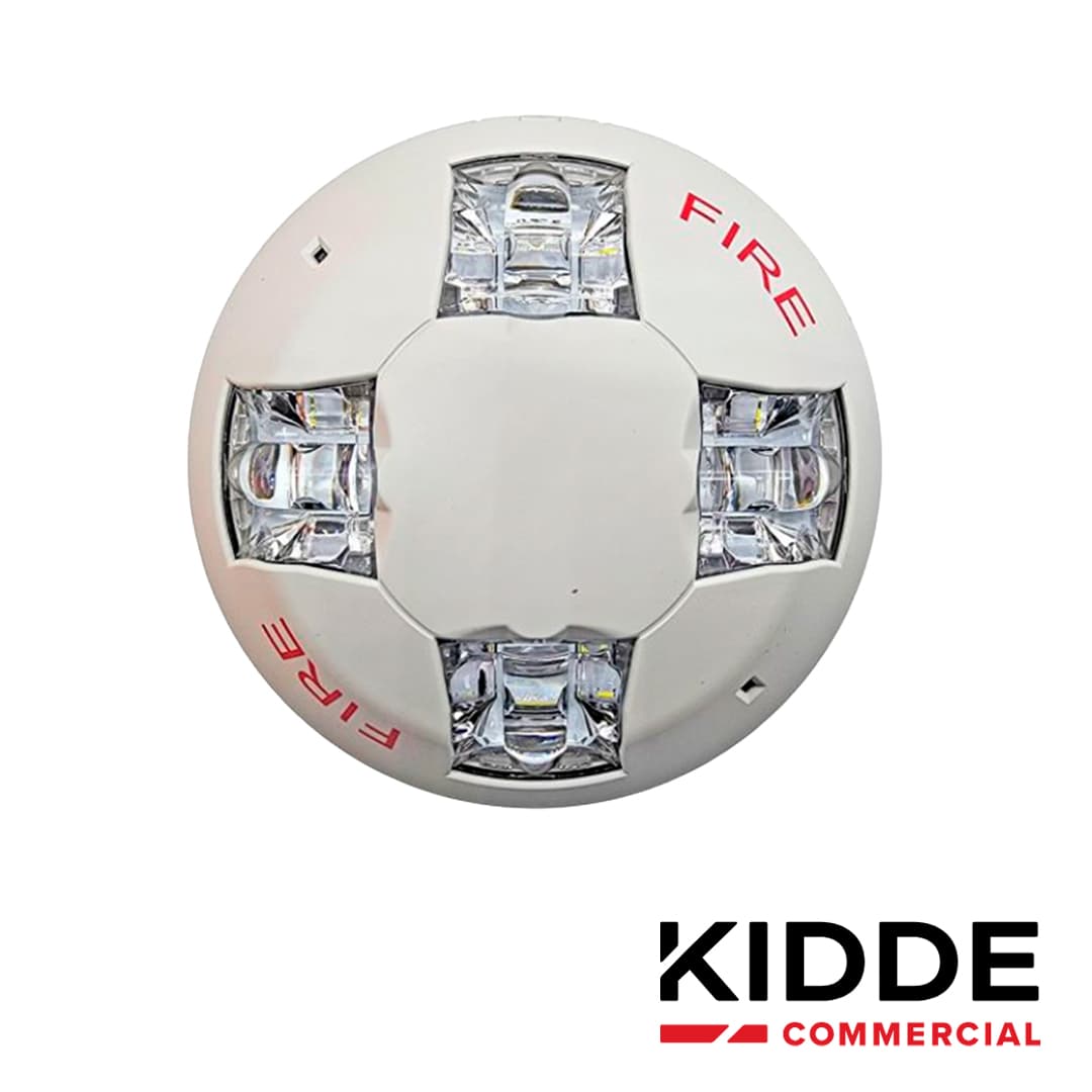LUZ ESTROBOSCOPICA DE TECHO KIDDE / EGCVWF / 15-115 CD / BLANCA / CON SEÑALIZACION DE INCENDIO / INCLUYE PLACA DE CABLEADO LATERAL - Miniatura 5