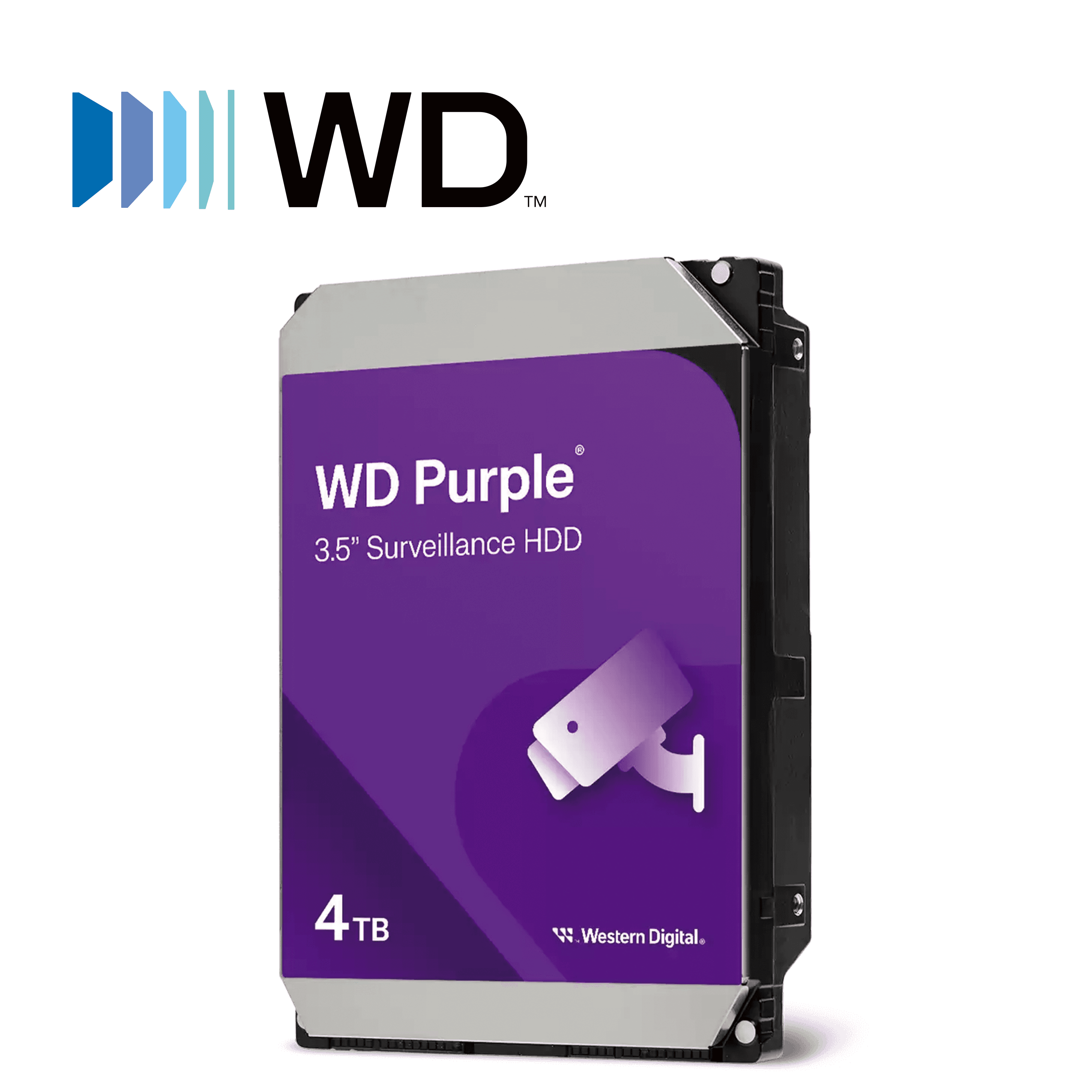 DISCO DURO DD 4TB SATA WD PURPLE WD44PURZ 24/7 OPTIMIZADO PARA VIDEOVIGILANCIA SATA III 6GB/S
 - Miniatura 3