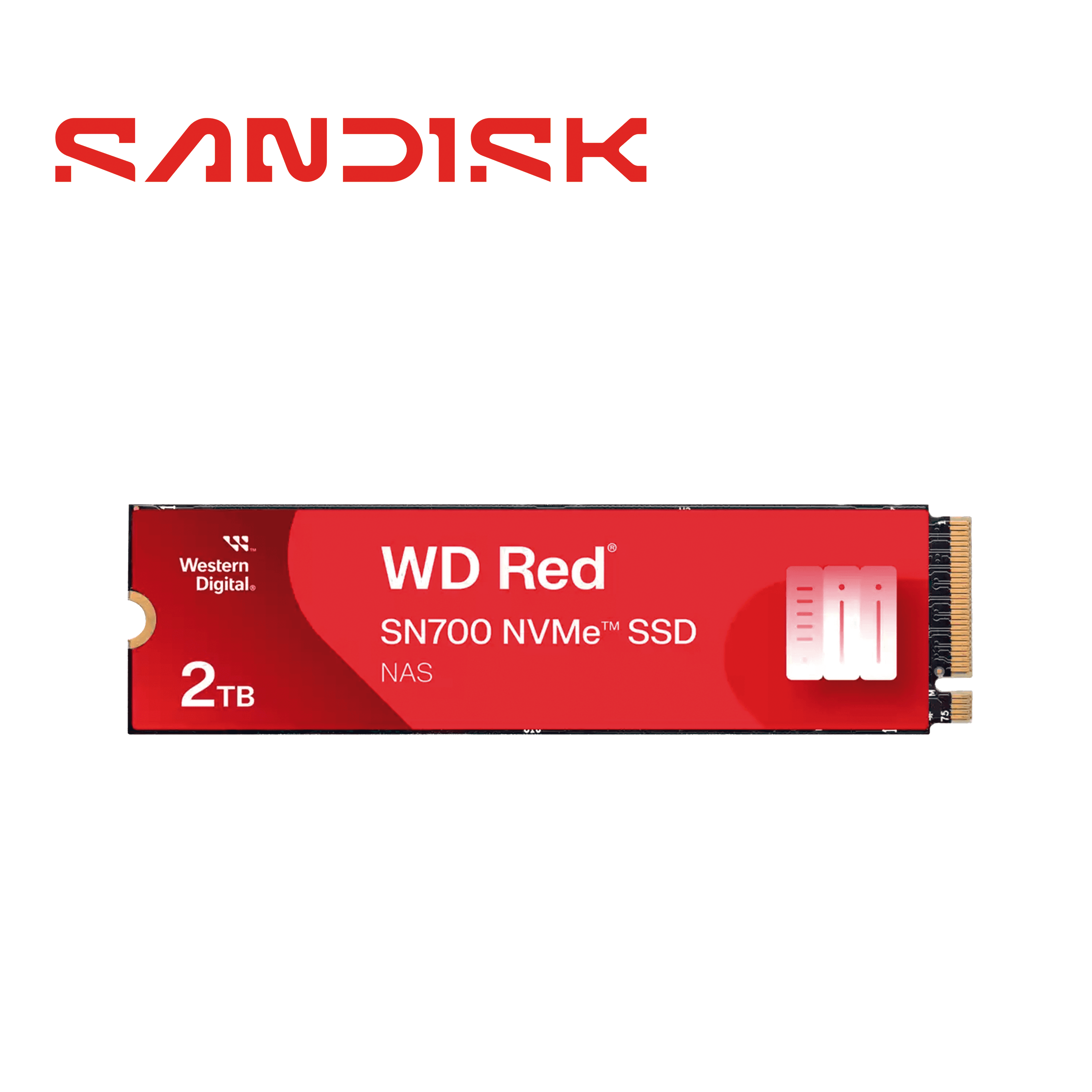 SSD WD RED WDS200T1R0C 2TB SN700 NVME M.2 PCI EXPRESS 3.0 ESCRITURA 2900 MBS LECTURA 3400MBS - Miniatura 3