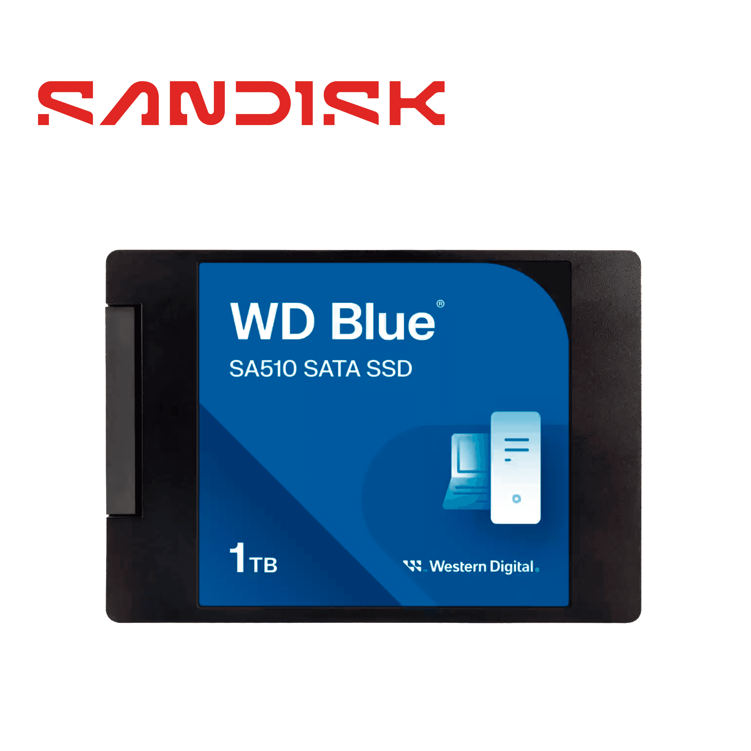 SSD WD BLUE WDS100T3B0A SA510 / CAPACIDAD 1TB / FORMATO 2.5 PULGADAS / INTERFAZ SATA III / VELOCIDAD DE LECTURA 560 MB/S / VELOCIDAD DE ESCRITURA 520 MB/S / RENDIMIENTO CONFIABLE PARA EQUIPOS MOVILES - Miniatura 3
