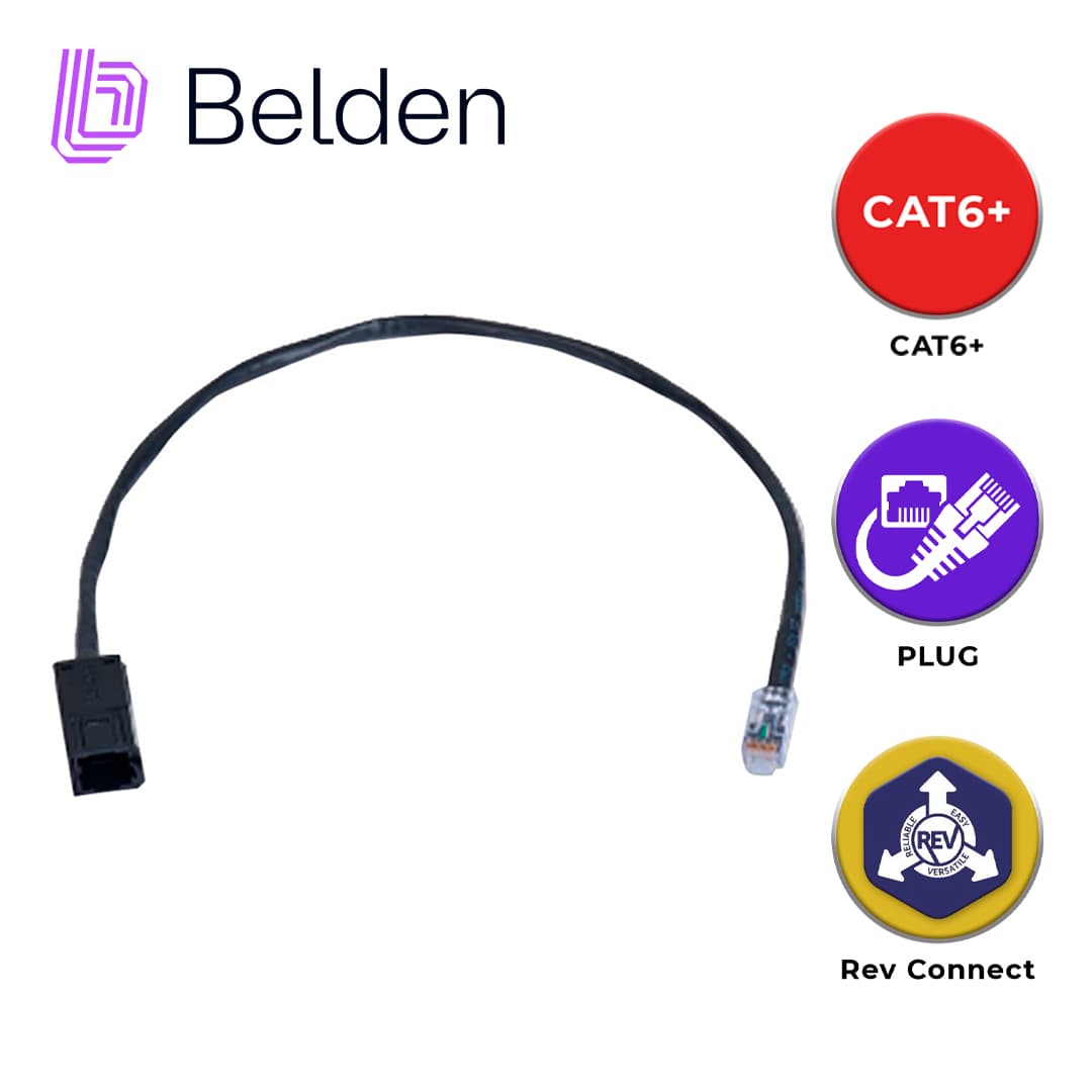 FLEXPLUG UTP REVCONNECT CAT6+ BELDEN RV6FFPUBK18-S1 / NEGRO - Miniatura 3