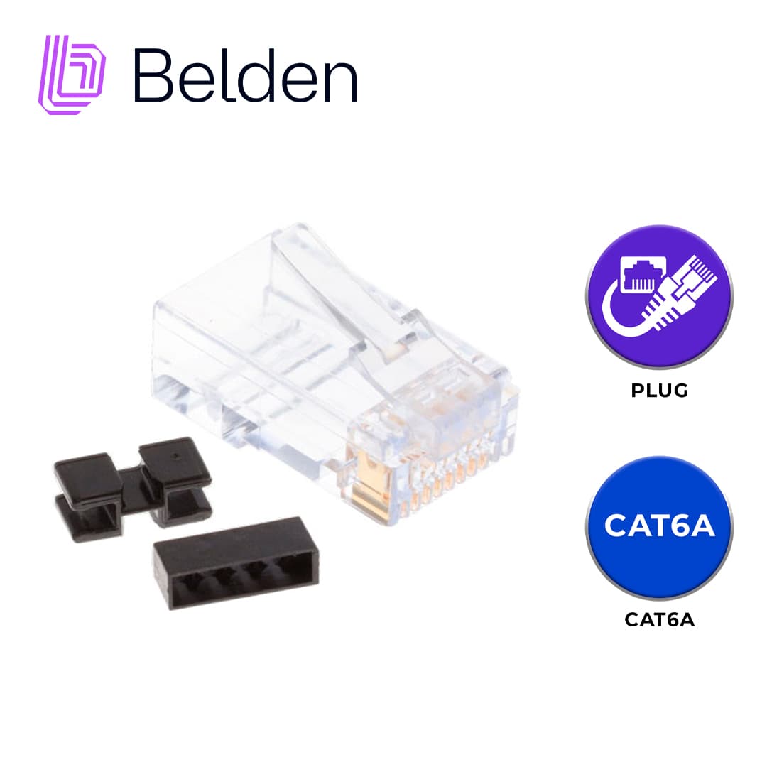 PLUG RJ45 UTP CAT6/CAT6A BELDEN CAPFCU-B25 / TRANSPARENTE / PAQUETE DE 25 PIEZAS - Miniatura 6