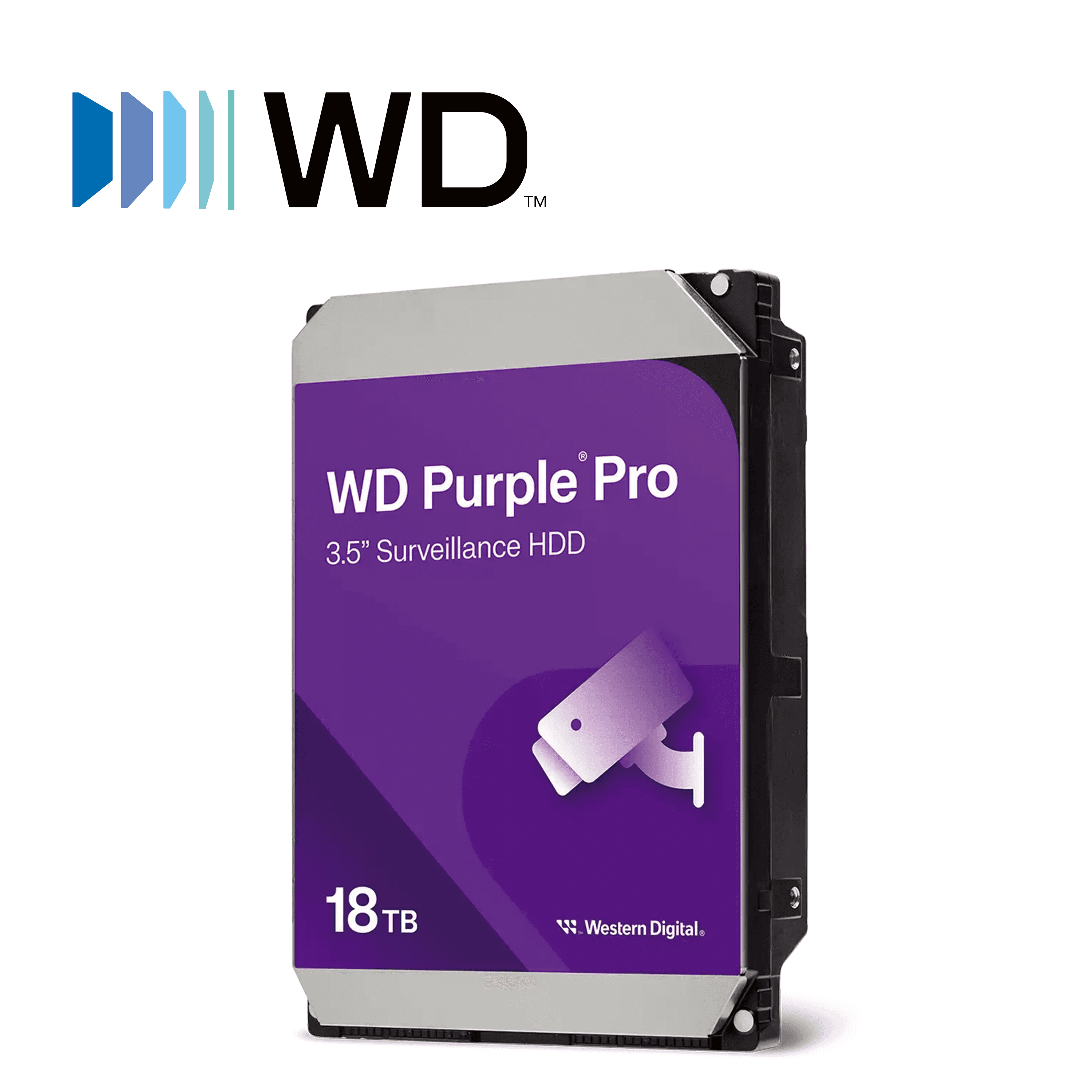 DISCO DURO DD 18TB SATA WD PURPLE WD181PURP 24/7 OPTIMIZADO PARA VIDEOVIGILANCIA SATA III 6GB/S 7200 RPM COMPATIBLE CON NAS QNAP - Miniatura 3