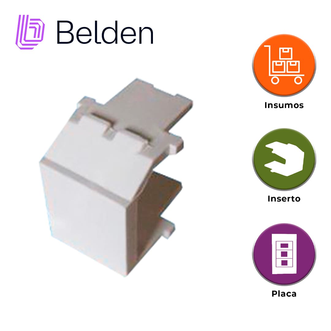 INSERTO KEYCONNECT BELDEN AX102262 / BLANCO / PIEZA - Miniatura 3
