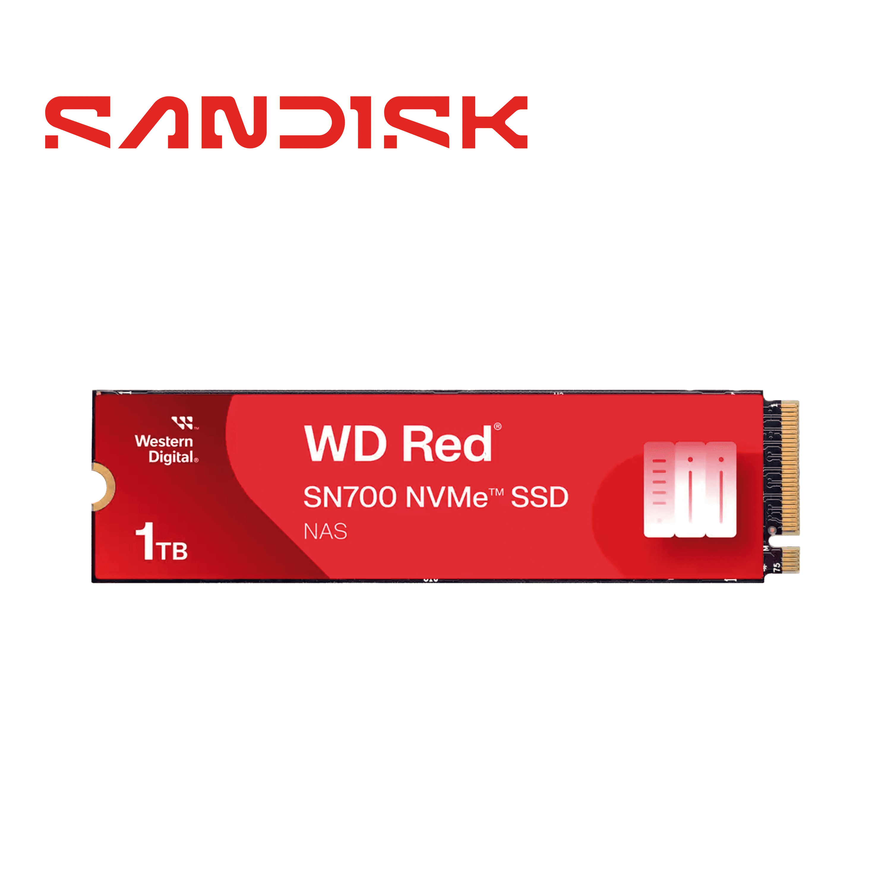 SSD WESTERN DIGITAL WD RED WDS100T1R0C / 1TB NVME PCIE DE 3RA GENERACION 3430 MB/S - Miniatura 6