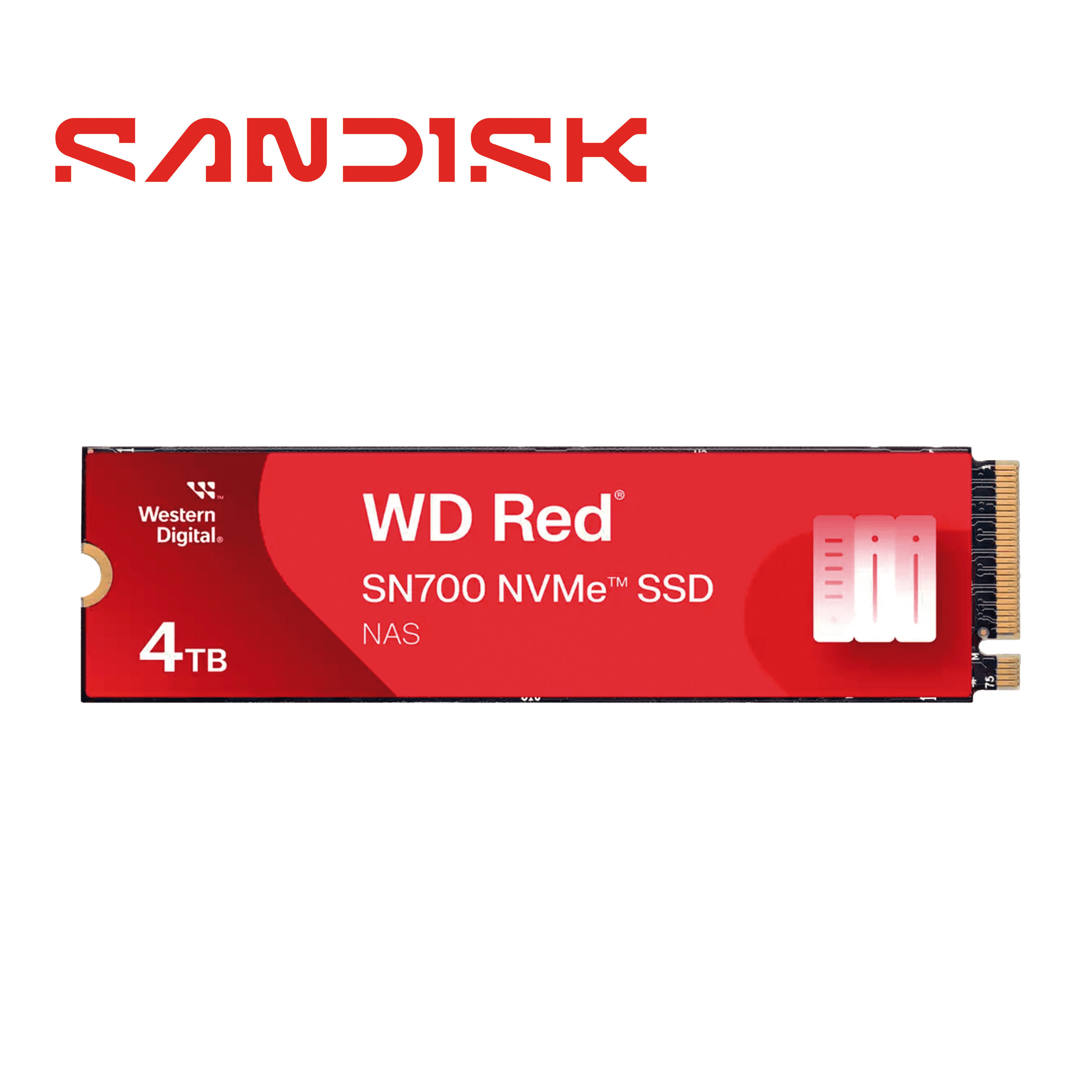 SSD WESTERN DIGITAL WD RED WDS400T1R0C / 4TB NVME PCIE DE 3RA GENERACION 3400 MB/S - Miniatura 4