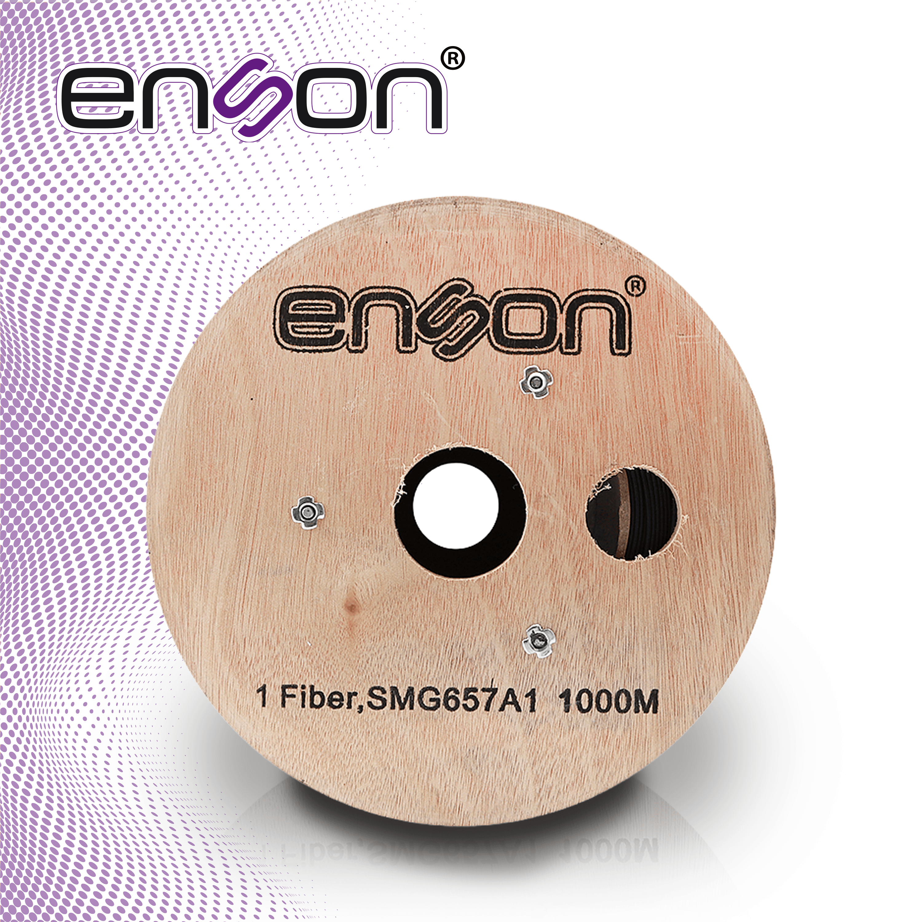 CARRETE DE FIBRA OPTICA ENSON ENS-DF1COS2, DROP MONOMODO OS2 DE 1 HILO (9/125 MICRAS), INTERIOR/EXTERIOR, DIELECTRICA, FORRO NEGRO, 1000 METROS (1 KM) - Miniatura 7