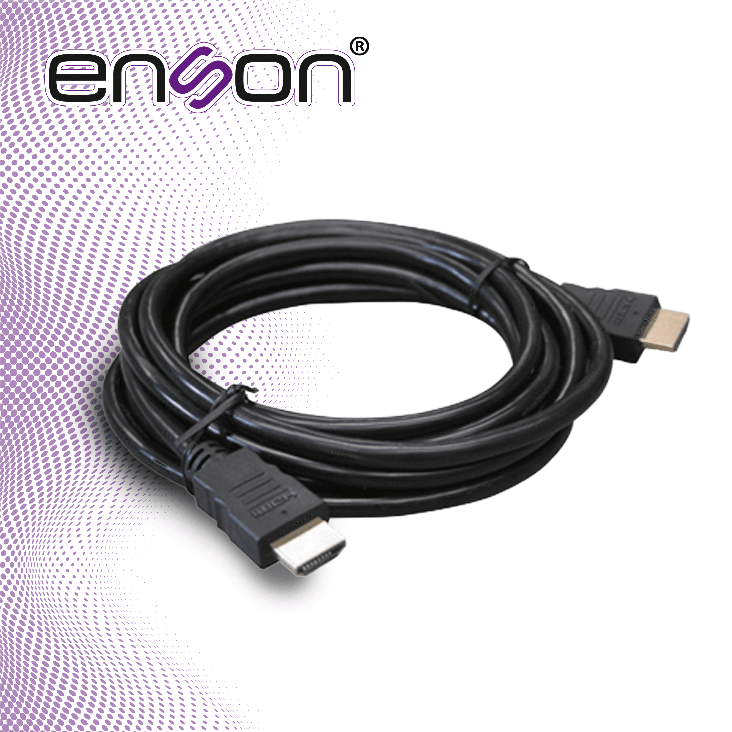 CABLE DE VIDEO HDMI ENSON ENS-HDMICB1M 1MT MACHO-MACHO VERSION 1.2 RECOMENDADO PARA SISTEMAS DE VIDEO VIGILANCIA - Miniatura 6
