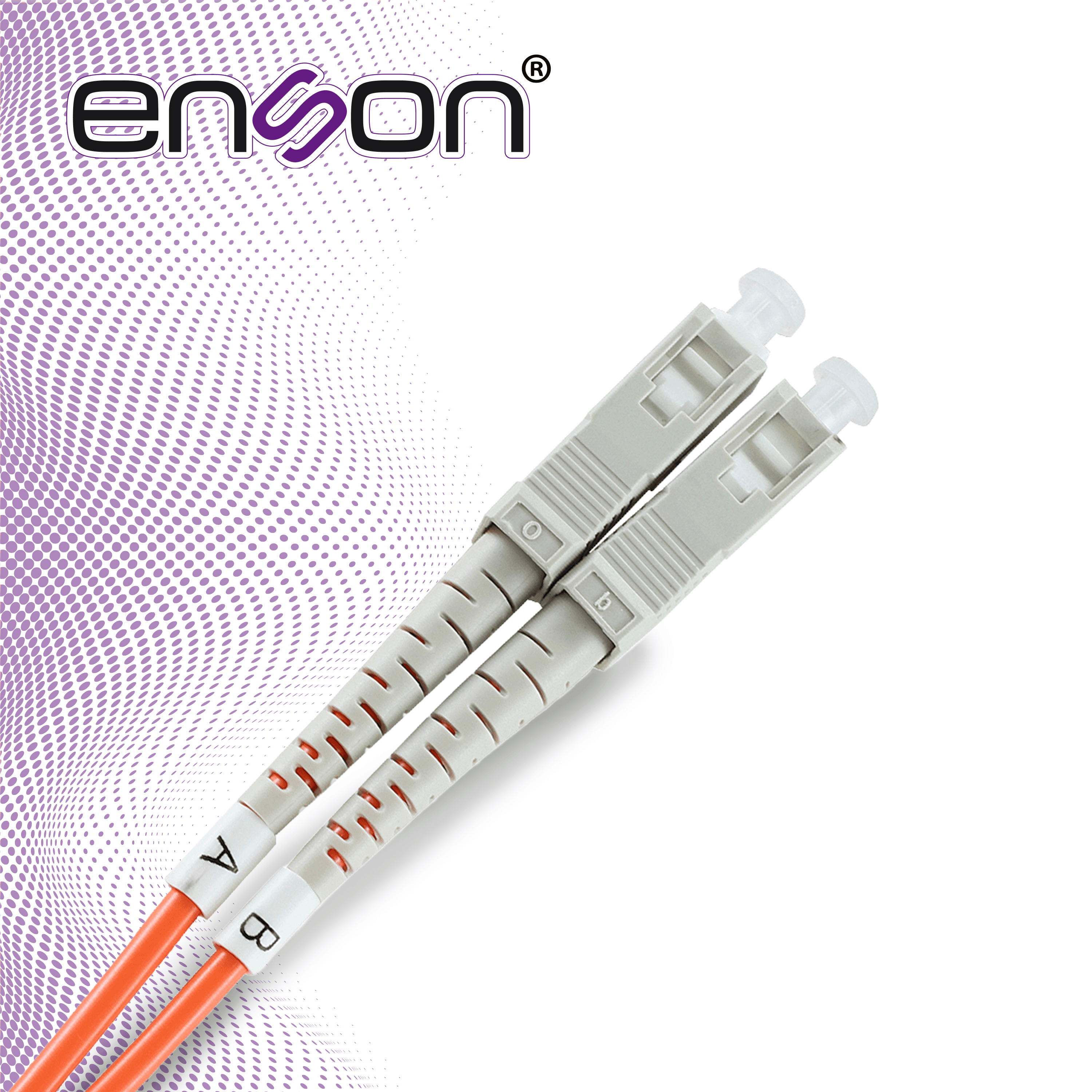 FIBRA OPTICA ENSON 60201O200 DE 200MTS DUPLEX MULTIMODO OM1 ARMADA Y TERMINADA CON CONECTORES SC-SC - Miniatura 5