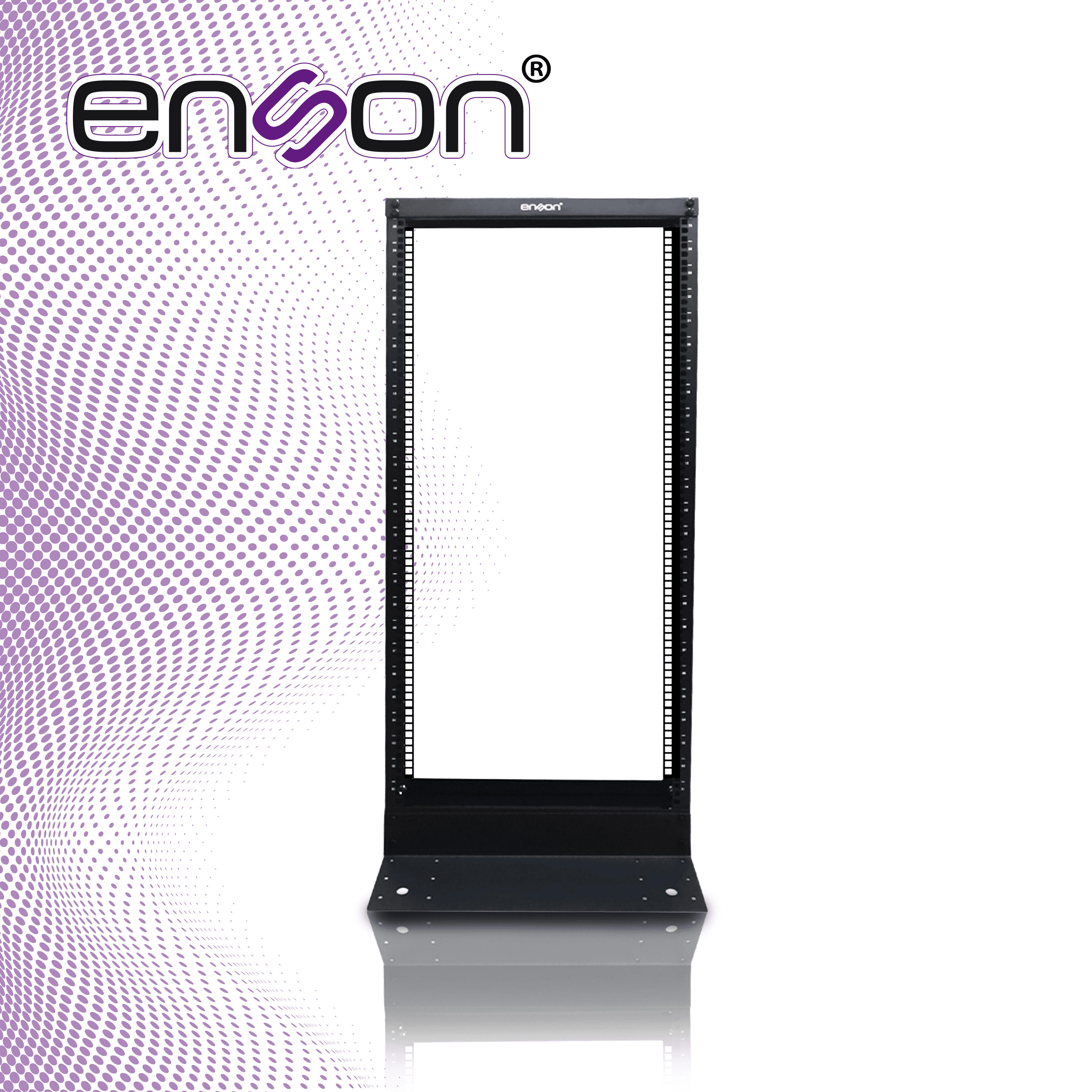 RACK VERTICAL ENSON ENS-RACK248 DE 25UR DOS POSTES EMPOTRABLE IDEAL PARA MONTAJE DE EQUIPOS DE RED Y CABLEADO ESTRUCTURADO, COMPATIBLE CON TODOS LOS ACCESORIOS DE RACKS Y GABINETES ENSON - Miniatura 5