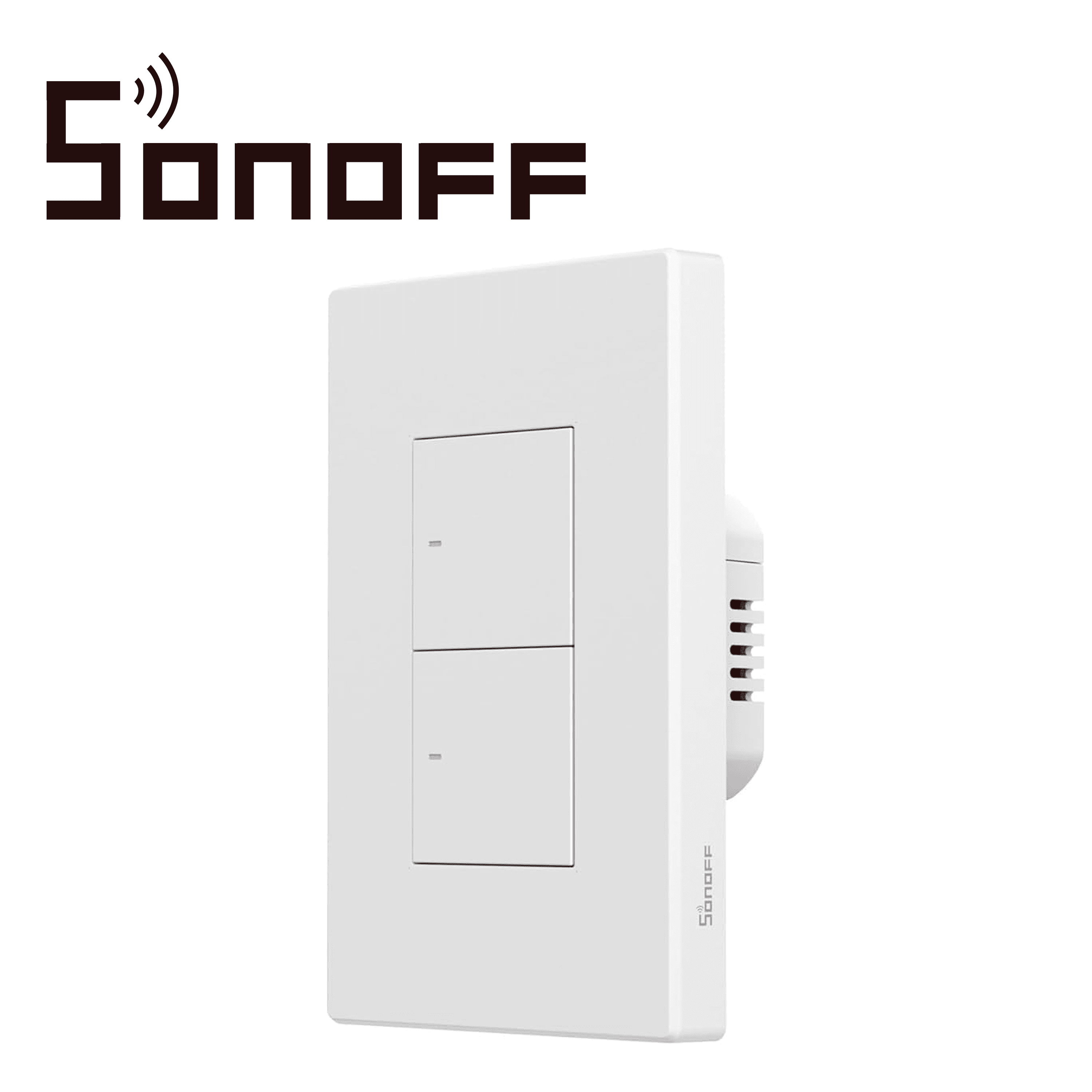 APAGADOR DE PARED TOUCH SONOFF M5-2C-120W / 2 CANALES ON/OFF/ MATTER/ WIFI 2.4GHZ / COMPATIBLE CON GOOGLE HOME / ALEXA/ APPLE HOME / SMARTTHINGS / HASTA 5 AMP POR  CANAL - Miniatura 2