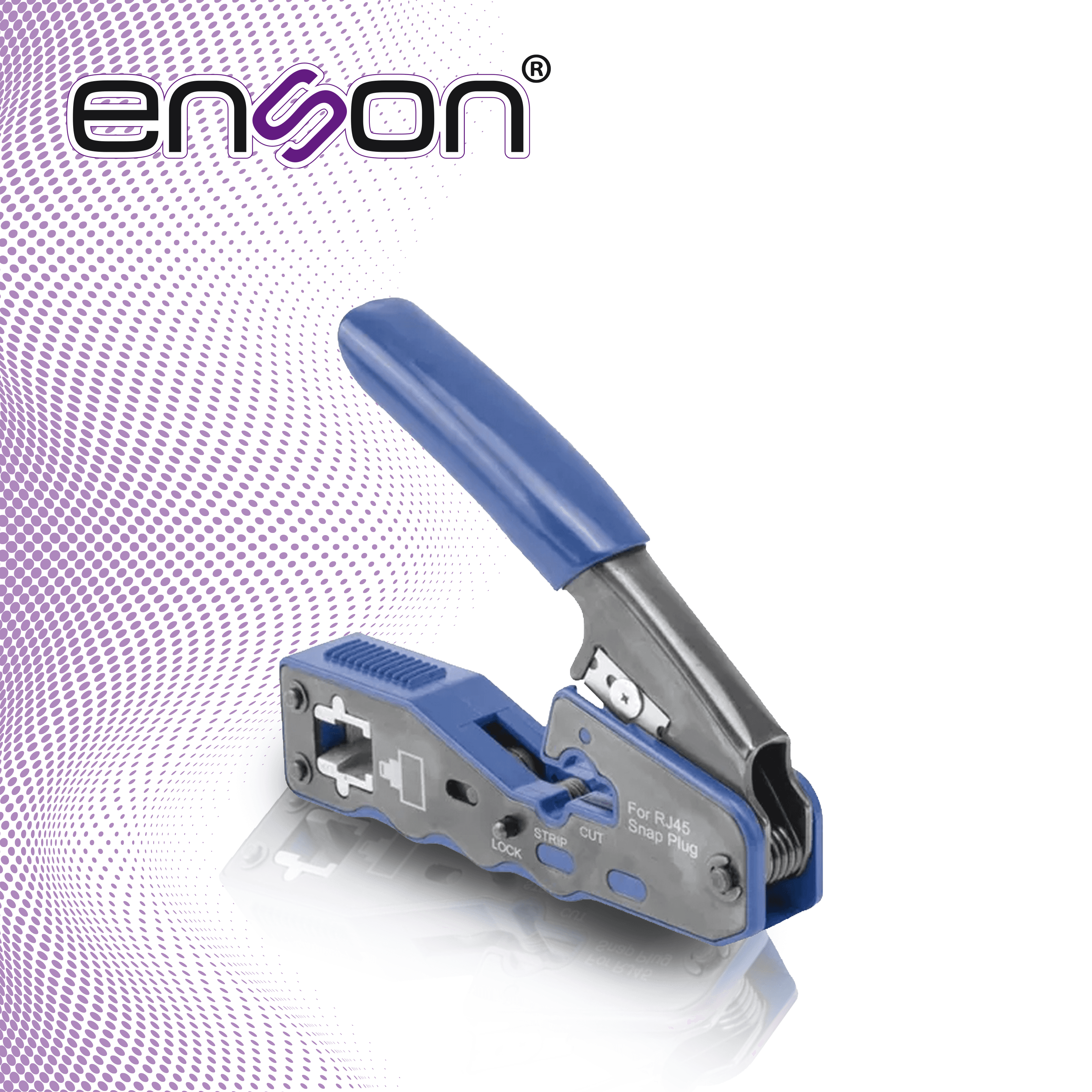 PINZA ENSON ENS-PASSTHR PARA CORTE Y FACIL TERMINADO DE PLUGS RJ45 PASS THROUGH ERGONOMICA - Miniatura 5