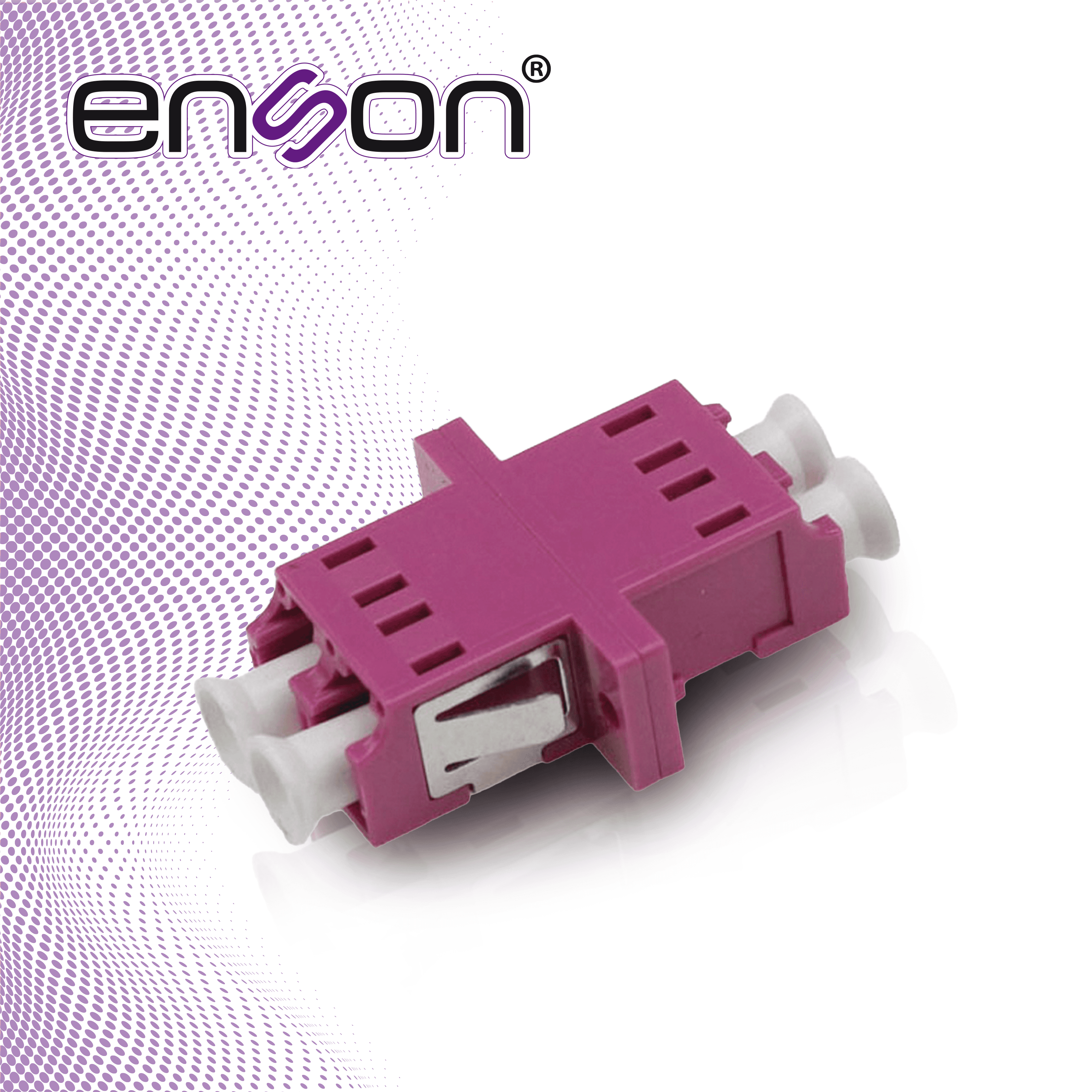 CONECTOR MODULAR DE FIBRA OPTICA ENSON ENS-LCUPC-OM4 CONECTOR DUPLEX LC-UPC OM4
 - Miniatura 3