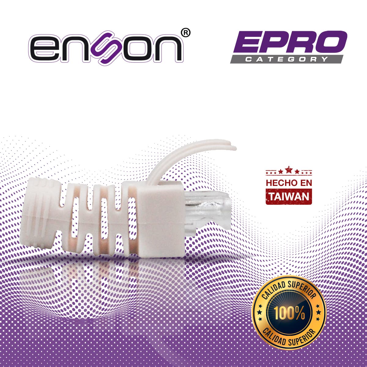 BOTA PARA CABLE UTP ENSON EPRO-BOOT-WH COLOR BLANCO IDEAL PARA EL TERMINADO Y CUIDADO DEL REMATADO, COMPATIBLE CON CAT5E/6/6A Y CON PLUGS ENSON EPRO-PLUG - Miniatura 7