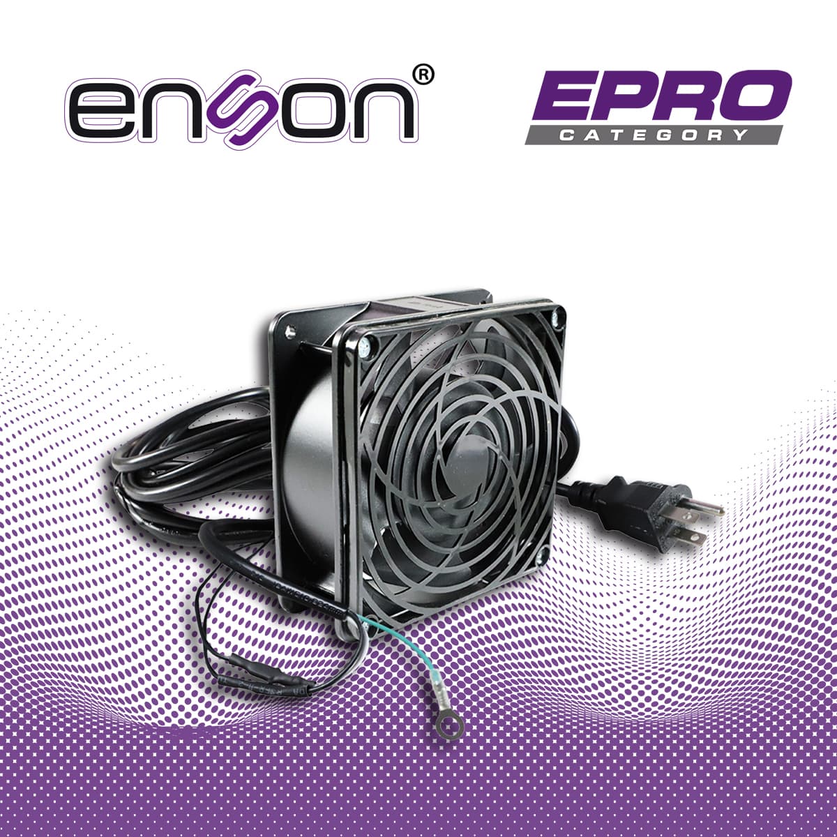 VENTILADOR ENSON 120 X 120 MM 110VCA CON CABLE Y CLAVIJA PARA GABINETES ENSON Y OTRAS MARCAS - Miniatura 4