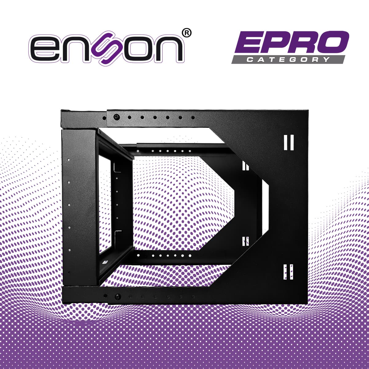 RACK PARED ENSON ENS-RKGO6U 6UR PREPARADO PARA ANCLAJE EN PARED UR MARCADAS MARCO DE RACK ABATIBLE POSTES PARA TORNILLO 12-24 5/8 CAPACIDAD DE CARGA 35 KG IDEAL PARA SOLUCIONES DONDE EL ESPACIO ES REDUCIDO - Miniatura 7