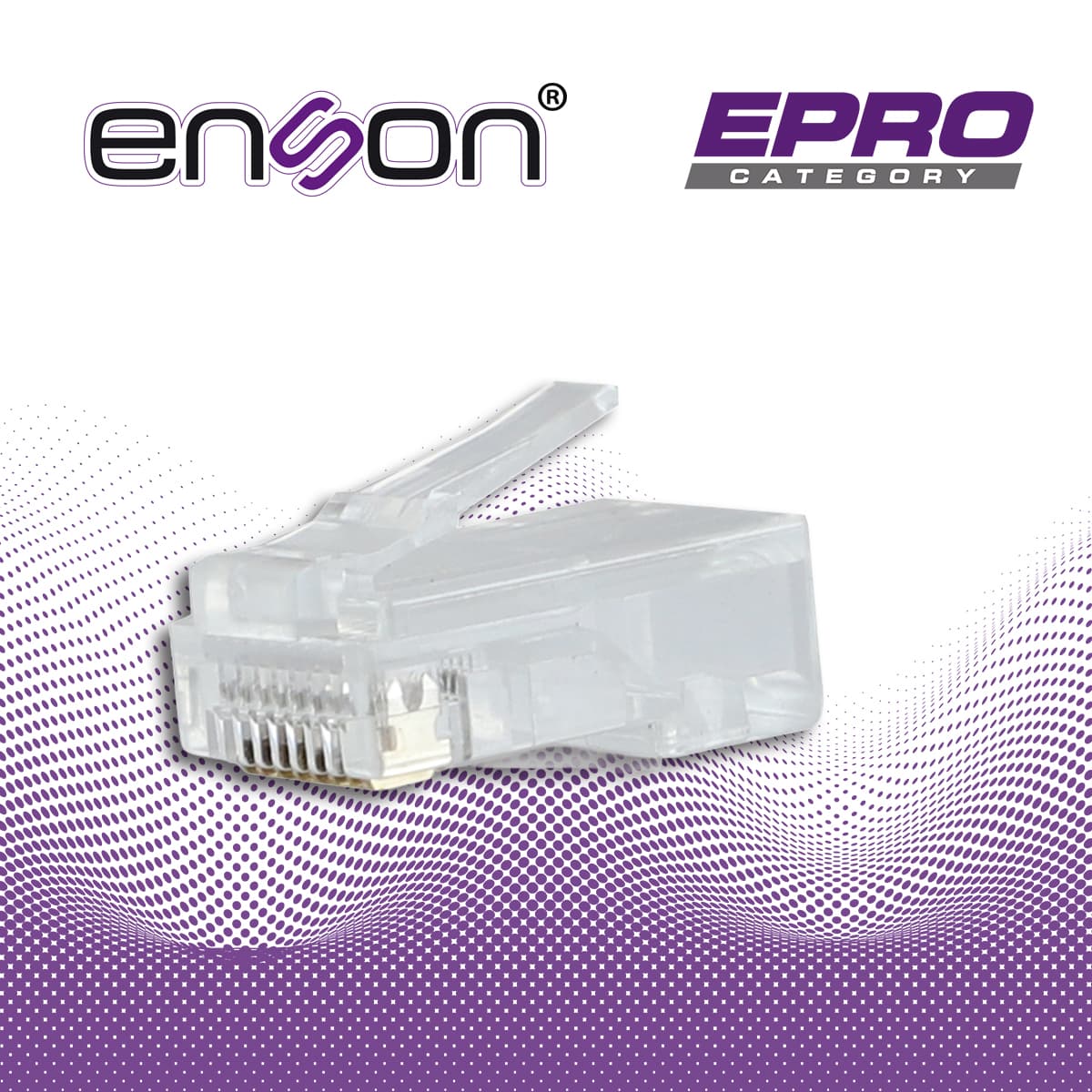 PLUG FACIL PONCHADO ENSON EPRO-PLUG6-50 BOTE DE 50 PZS PARA CABLE UTP CAT6 CON SISTEMA DE PASO DE CABLES PASSTRU QUE FACILITA EL PONCHADO DE CABLE UTP YA QUE SE PUEDE IDENTIFICAR ERRORES DE MANERA MAS FACIL, REQUIERE USO DE PINZAS EPRO-PLUGTOOL - Miniatura 7
