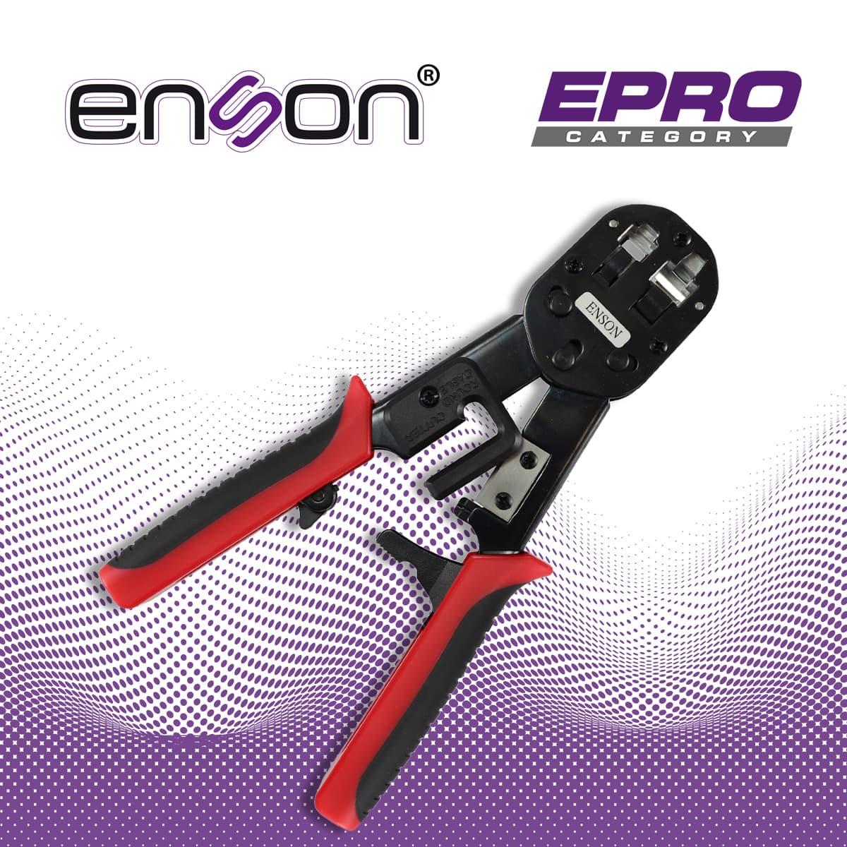 PINZA PONCHADORA ENSON EPRO-PLUGTOOL SERIE EPRO, DISEÑADA PARA EL PONCHADO CON PLUG FACIL PONCHADO SERIE EPRO, PONCHA PLUGS RJ45 Y RJ11, CUENTA CON GUILLOTINA QUE CORTA EL EXCESO DE CABLE UTP, LO CUAL AGILIZA Y AHORRA TIEMPO EN PROYECTOS - Miniatura 6