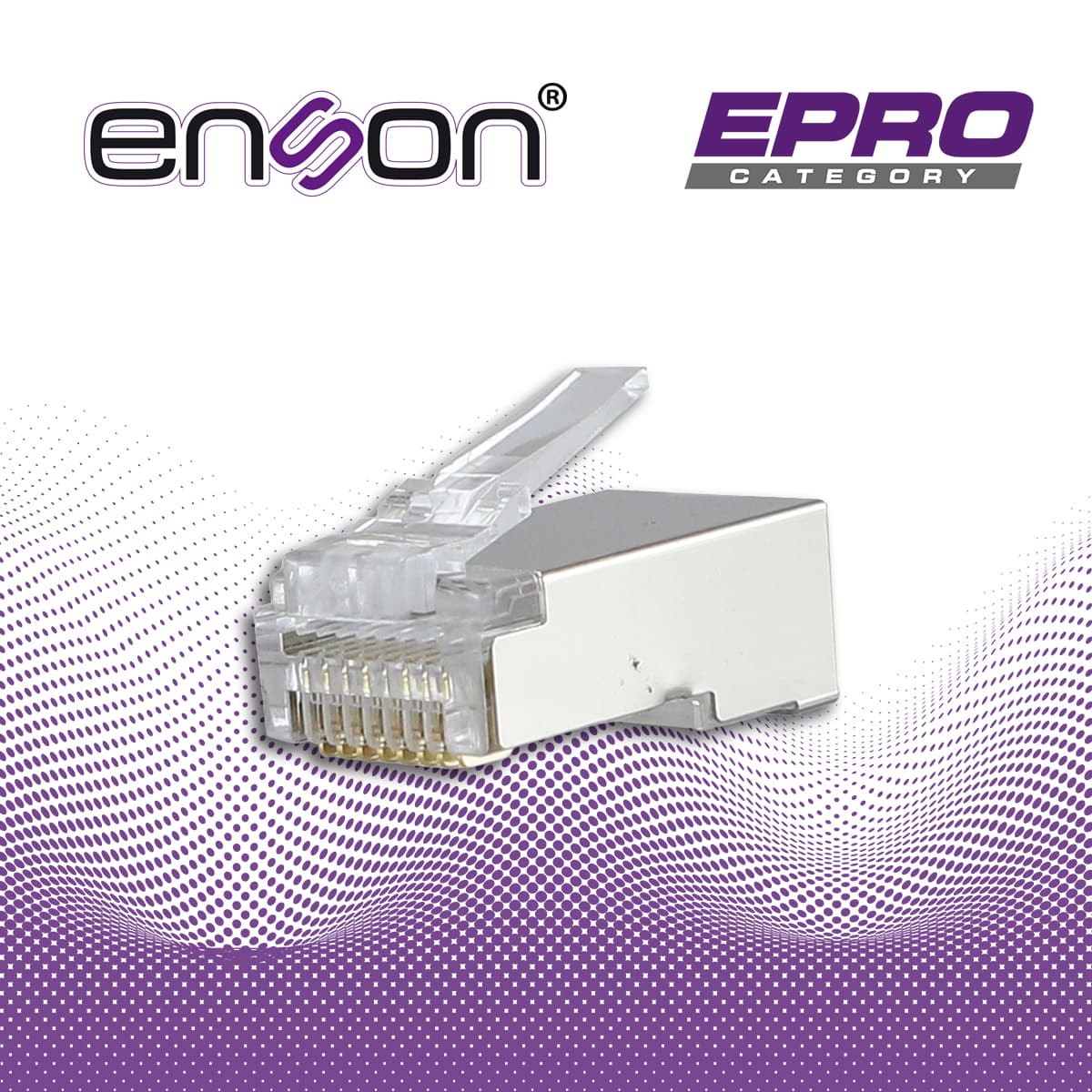 PLUG FACIL PONCHADO BLINDADO ENSON EPRO-SPLUG5E-50 BOTE DE 50 PZS PARA CABLE UTP CAT5E CON SISTEMA DE PASO DE CABLES PASSTRU QUE FACILITA EL PONCHADO DE CABLE UTP YA QUE SE PUEDE IDENTIFICAR ERRORES DE MANERA MAS FACIL, REQUIERE USO DE PINZAS EPRO-PL - Miniatura 7