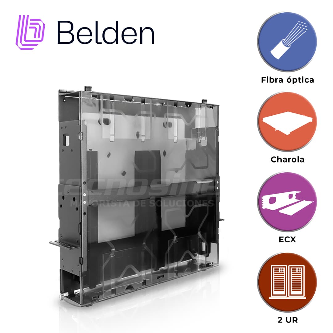 PANEL DE CONEXION BELDEN ECX-02U / 2UR / 4 CASSETTES / 2 FRAMES - Miniatura 7