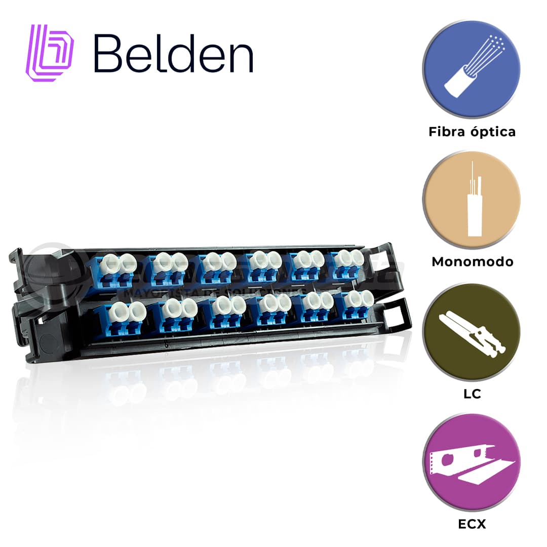 FRAME FX ECX MONOMODO BELDEN FFSX12LD / OS2 / AZUL / LC DUPLEX / 12 PUERTOS - Miniatura 6