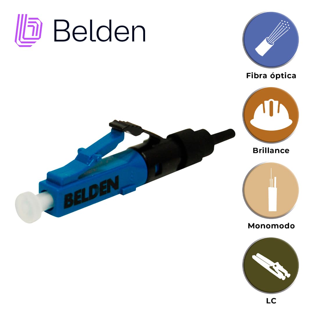 CONECTOR FX BRILLIANCE MONOMODO BELDEN AX105203-S1 / OS2 / AZUL / LC - Miniatura 6