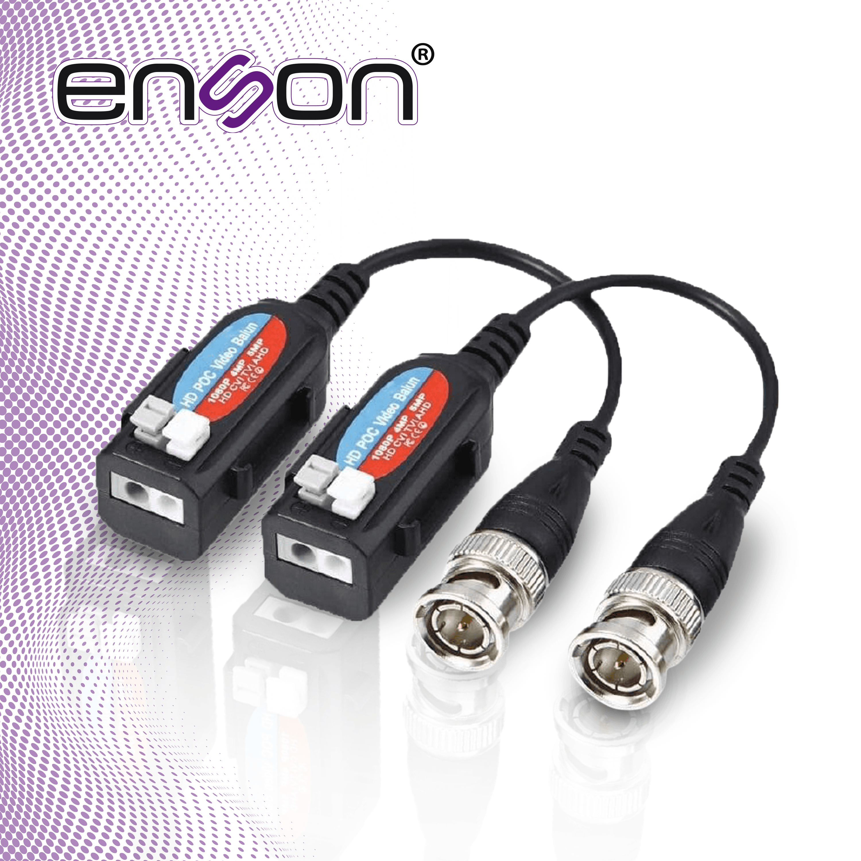 TRANSCEPTOR PASIVO 4K POC ENSON ENS-VT4K CON PROTECCION CONTRA SOBRE TENSIONES SOPORTA RESOLUCIONES 720P 960P 1080P 3MP 4MP 5MP 4K - Miniatura 3