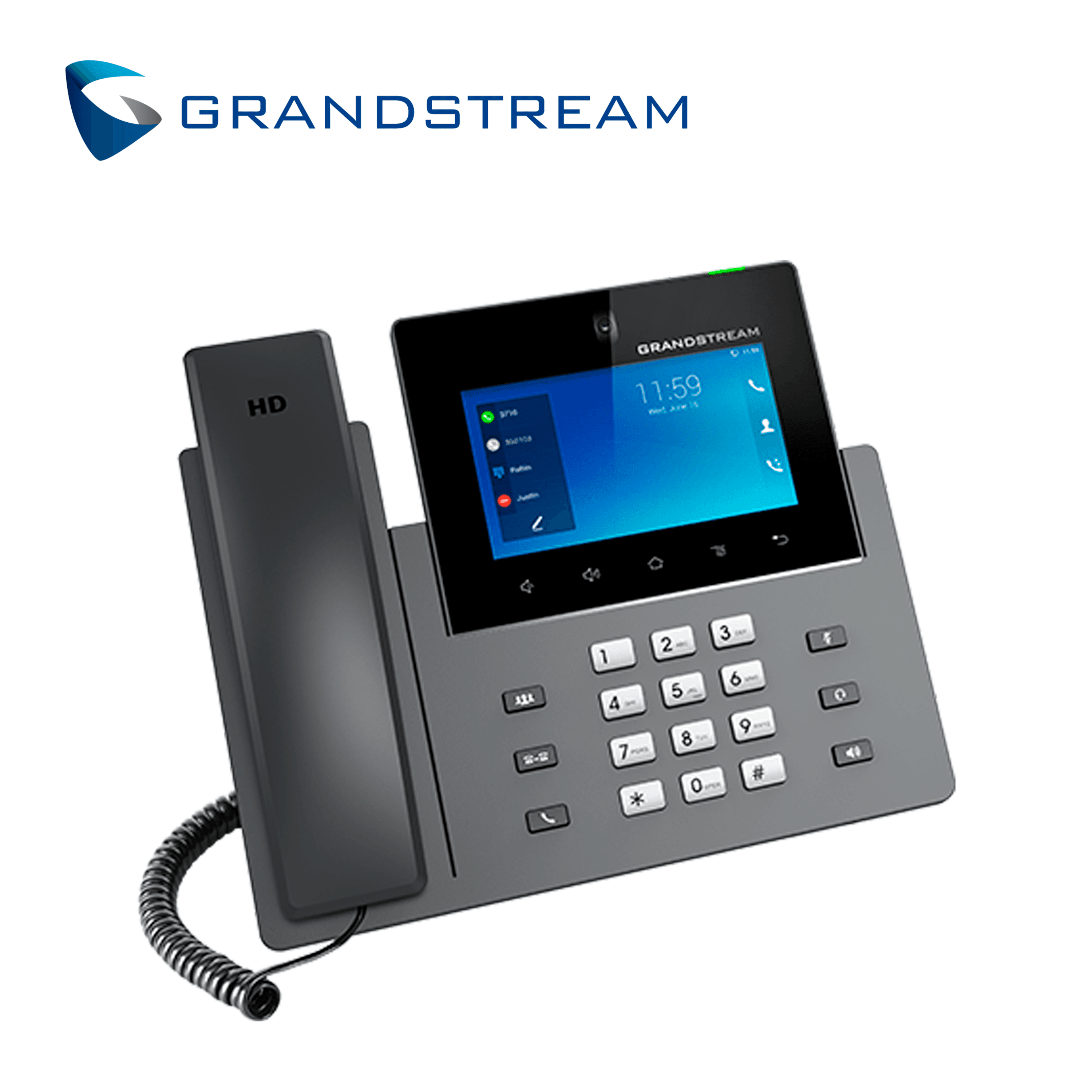 VIDEO TELEFONO IP MULTIMEDIA GRANDSTREAM GXV3450 / ANDROID 11 / 16 CUENTAS SIP / 16 LINEAS / PANTALLA TACTIL 5 PULGADAS / CAMARA INTEGRADA 2MP / BUETOOTH / WIFI DOBLE BANDA 802.11AC / PUERTOS 10/100/1,000MBPS / AUDIO HD / ALIMENTACION POE+ AF/AT / 12 - Miniatura 3