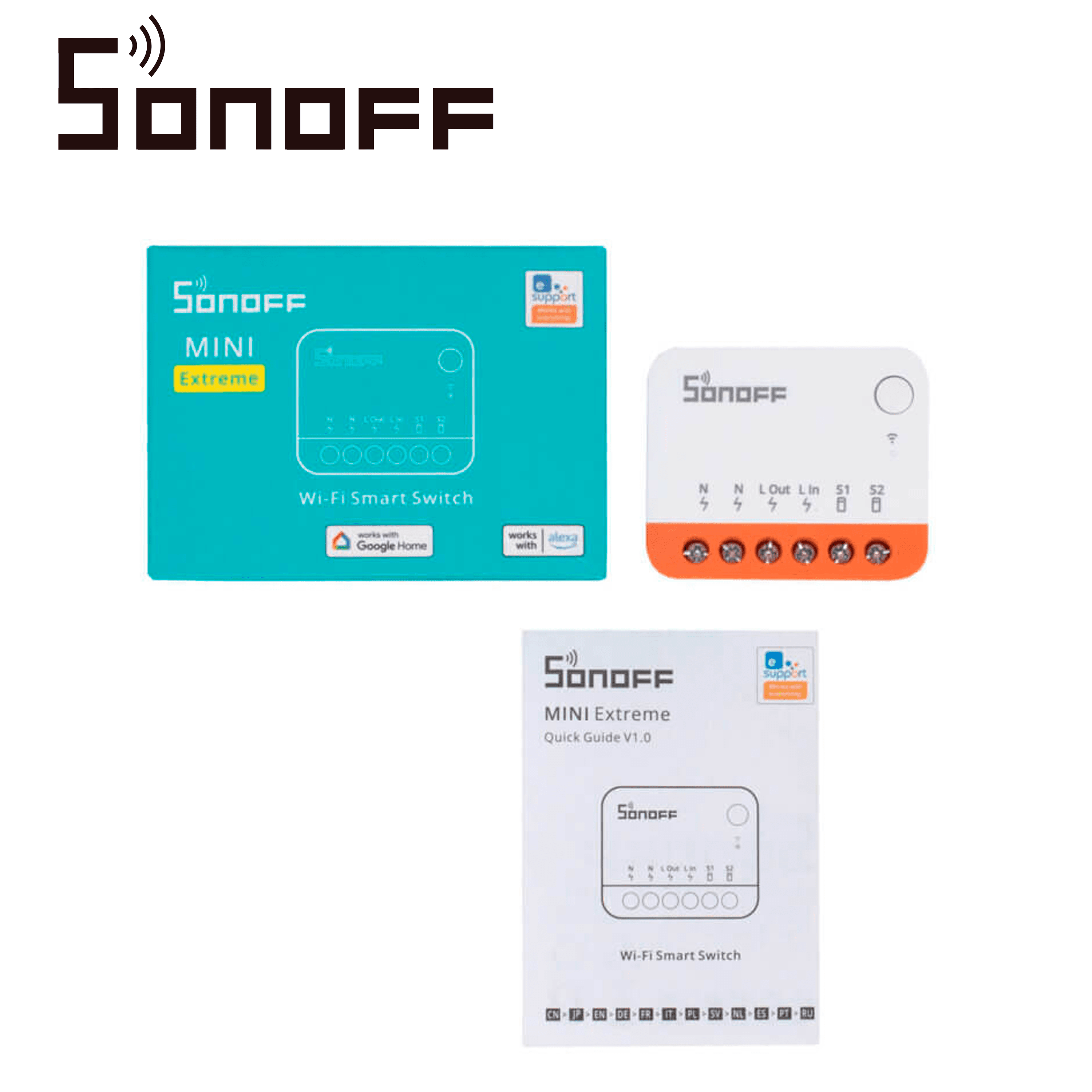 MINI INTERRUPTOR INWALL ON/OFF SONOFF MINIR4 / WIFI 2.4GHZ / CONTROLA 1 APAGADOR / SOLUCION DE SMART HOME CON TEMPORIZADOR / COMPATIBLE IOS-ANDROID-ALEXA-GOOGLE HOME-IFTTT - Miniatura 4