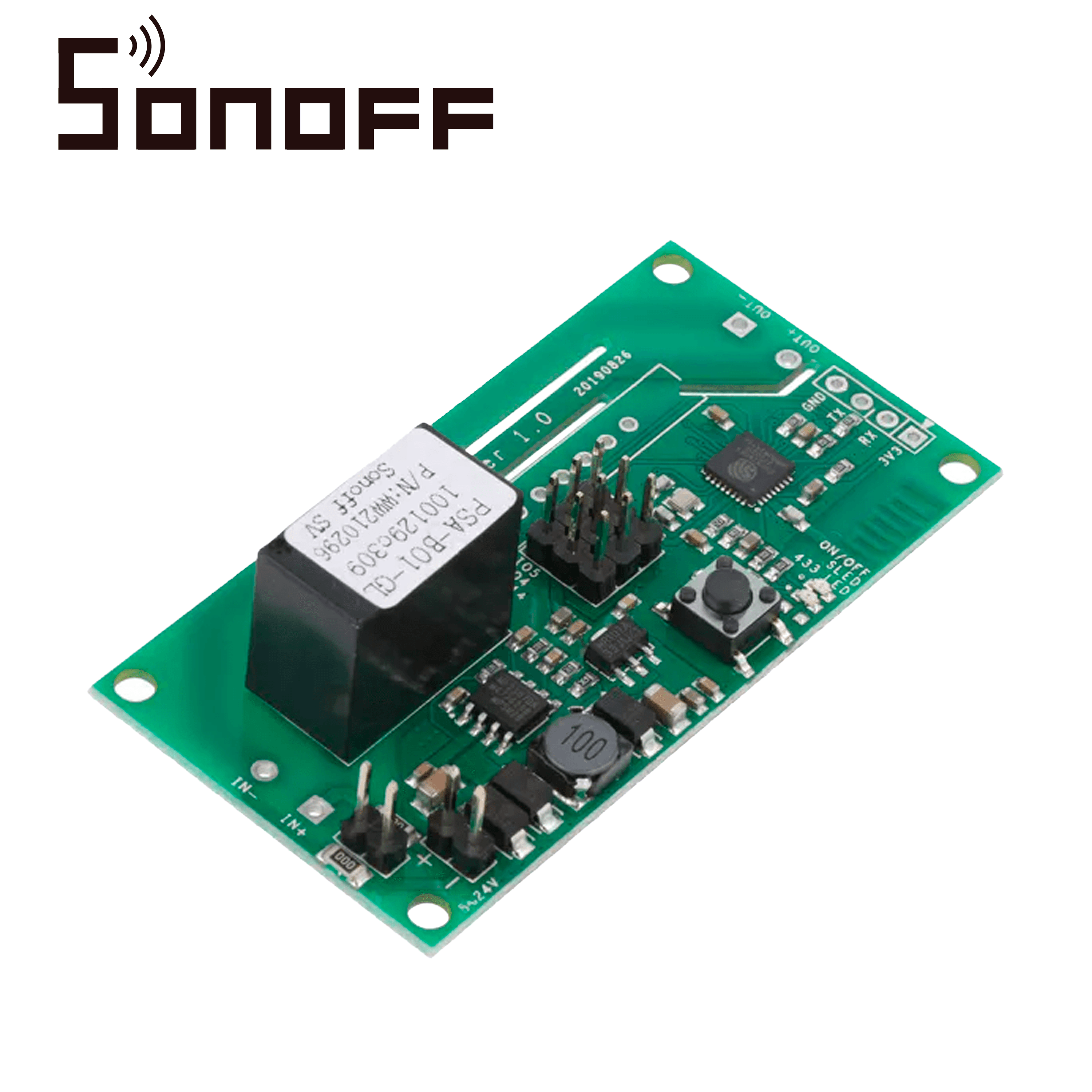 MODULO INTERRUPTOR INTELIGENTE SONOFF SV DE BAJO VOLTAJE 5 A 24V COMPATIBLE CON ASISTENTES VIRTUALES - Miniatura 3