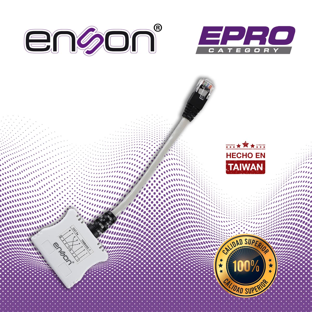 MODULO DUPLEXOR PASIVO ENSON EPRO-T2 SOPORTA POE TRABAJA EN PAR IDEAL PARA ENVIAR DOS NODOS DE RED A TRAVES DE UN SOL0O CABLE UTP TRABAJA CON CAT5E Y CAT6 - Miniatura 6