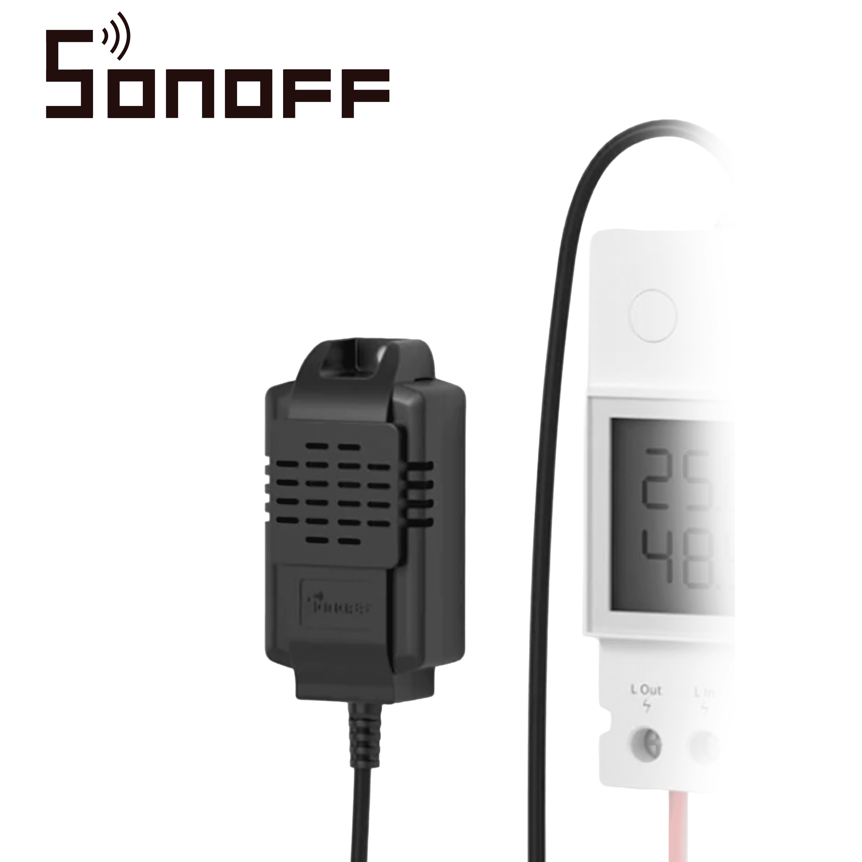 SENSOR DE TEMPERATURA Y HUMEDAD SONOFF MODELO THS01 COMPATIBLE CON THR320D - Miniatura 3