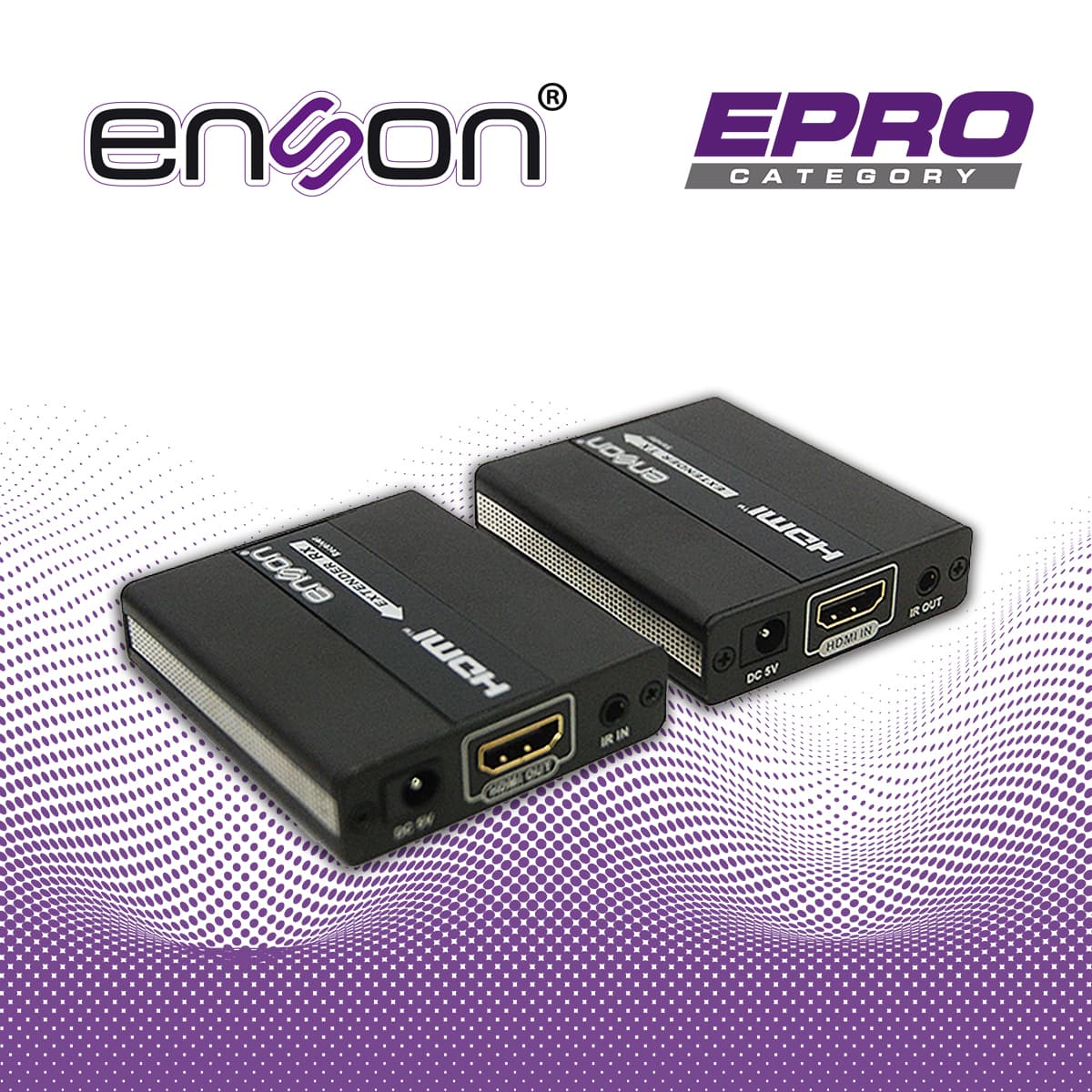 EXTENSOR HDMI ENSON ENS-HDMIE130 HASTA 120MTS DE TRANSMISION FULL HD 1080P@60HZ POR CABLE UTP CAT5E/CAT6 TRANSMITE SEÑAL IR PARA CONTROL REMOTO - Miniatura 6