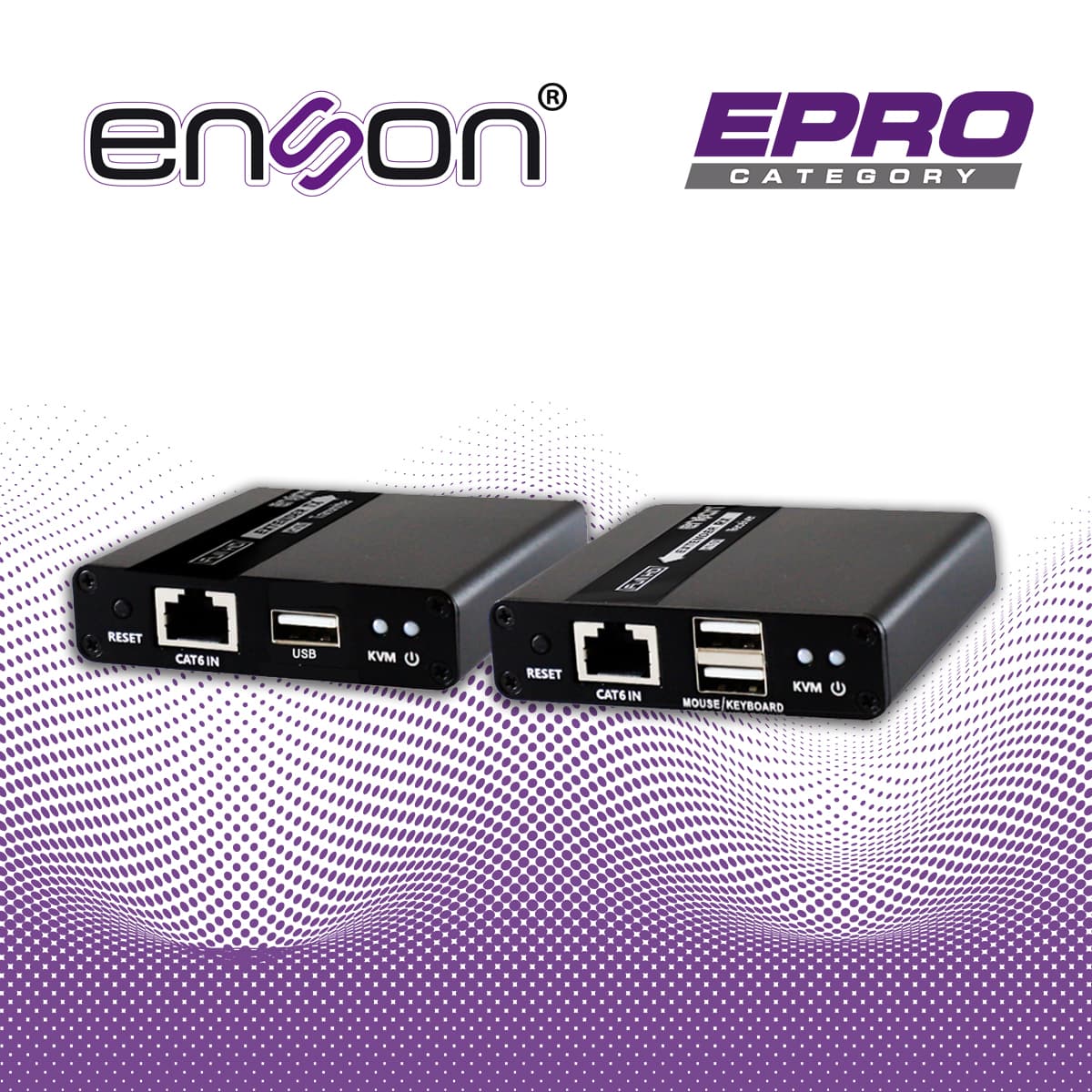 EXTENSOR HDMI ENSON ENS-HDMIE70KVM DE 70MTS MEDIANTE CABLE UTP CAT6/6A/7 SE PUEDE CASCADEAR TRANSMITE VIDEO FULL HD 1080P@60HZ  AUDIO STEREO Y TECLADO Y MOUSE A DISTANCIA, NO INCLUYE CABLE HDMI - Miniatura 6
