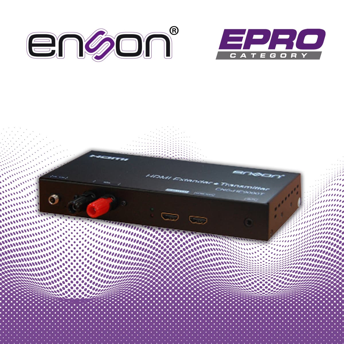 EXTENSOR HDMI 500MTS ENSONDC HE9000T TRANSMISOR X C-HE9000T TRANSMISOR X CABLE PART TRANSMISOR FUENTES HDMI POHDMIR Y SISTEMAS HDMI MTS - Miniatura 5