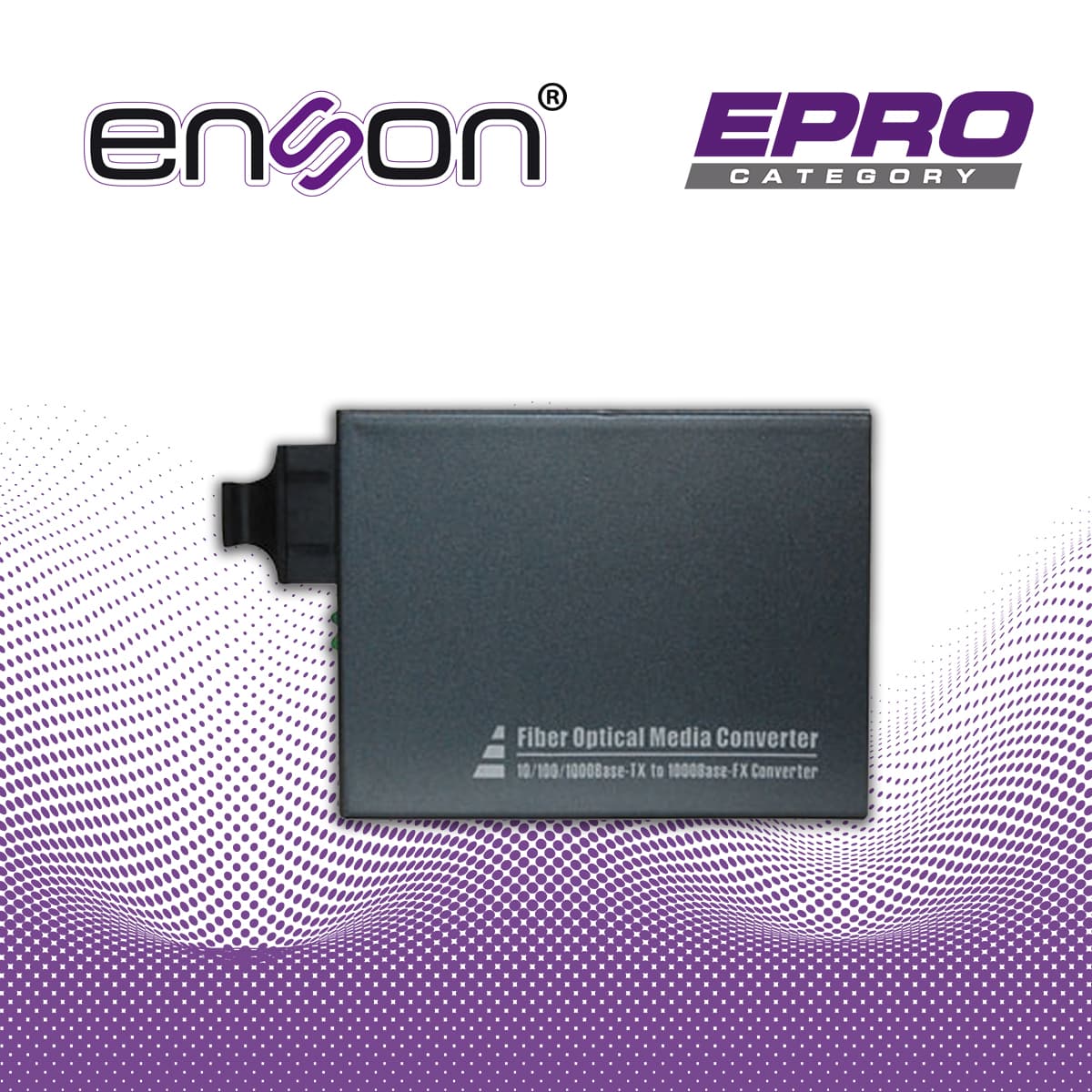 CONVERTIDOR DE MEDIOS ENS-MC100SC COBRE 1000BASE-T A FIBRA MULTIMODO 1000BASE-SX/LX HASTA 550M CONECTOR SC - Miniatura 5