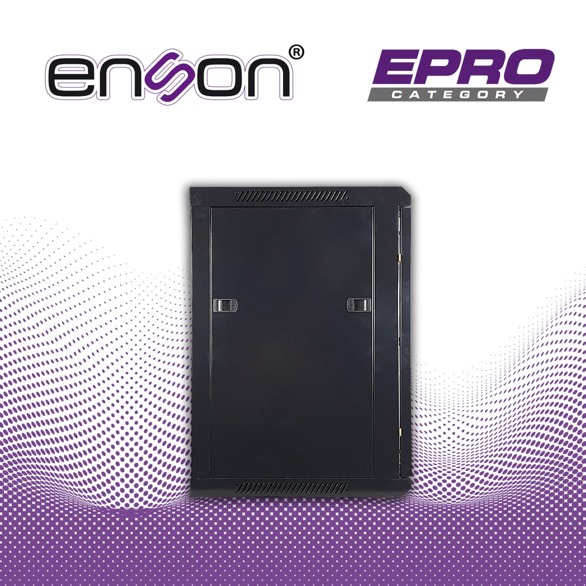 GABINETE DE PARED ENSON ENS-RKGB12U 12UR PUERTA FRONTAL DE CRISTAL TEMPLADO CON CERRADURA DE SEGURIDAD RANURA DE VENTILACION EN LA PARTE SUPERIOR PARA VENTILADORES DE 11 CM ENSAMBLADO 600X450X635MM - Miniatura 7